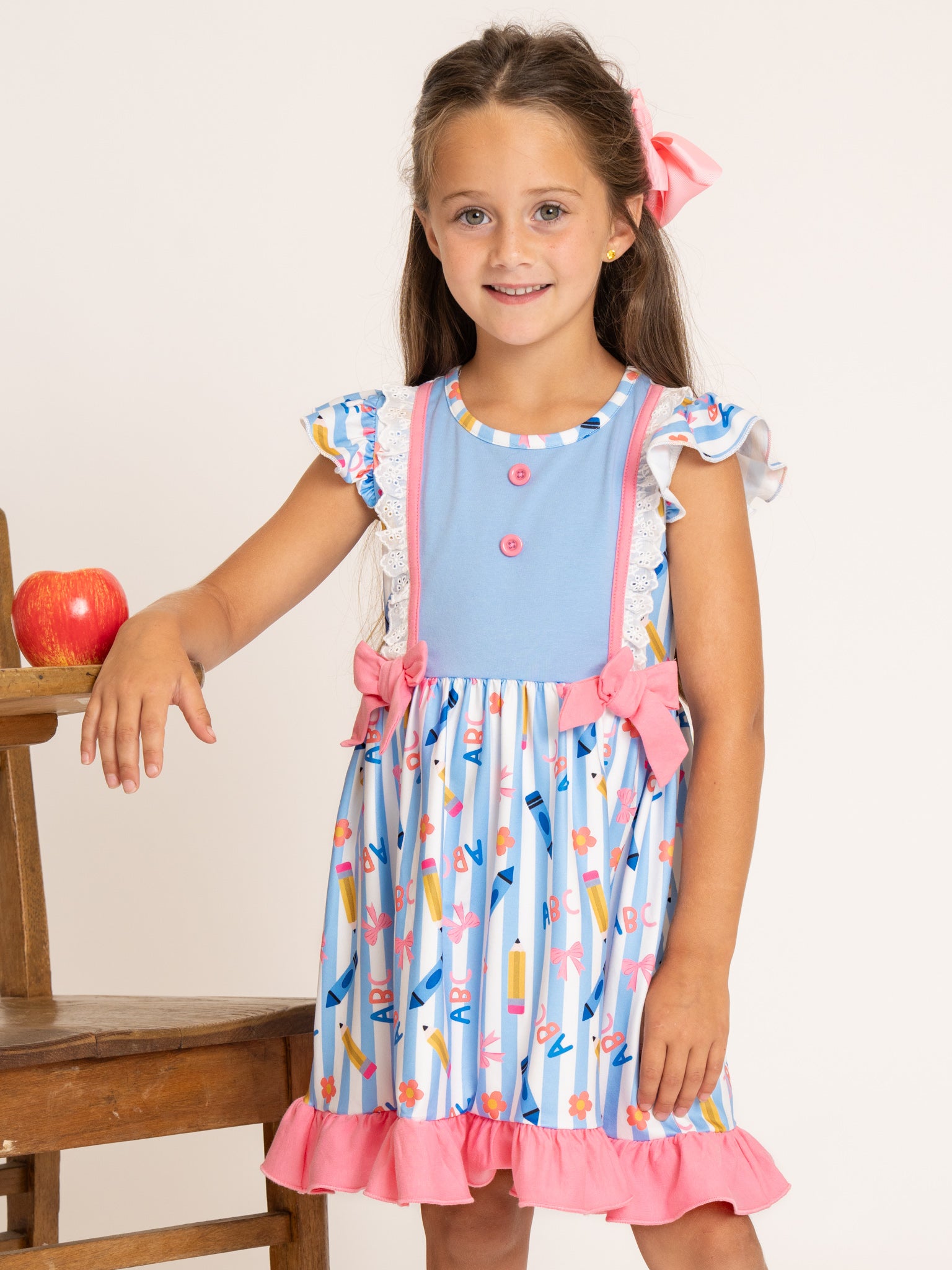 back to school dress Girls' Twirl class photos Girls Back to School Outfit