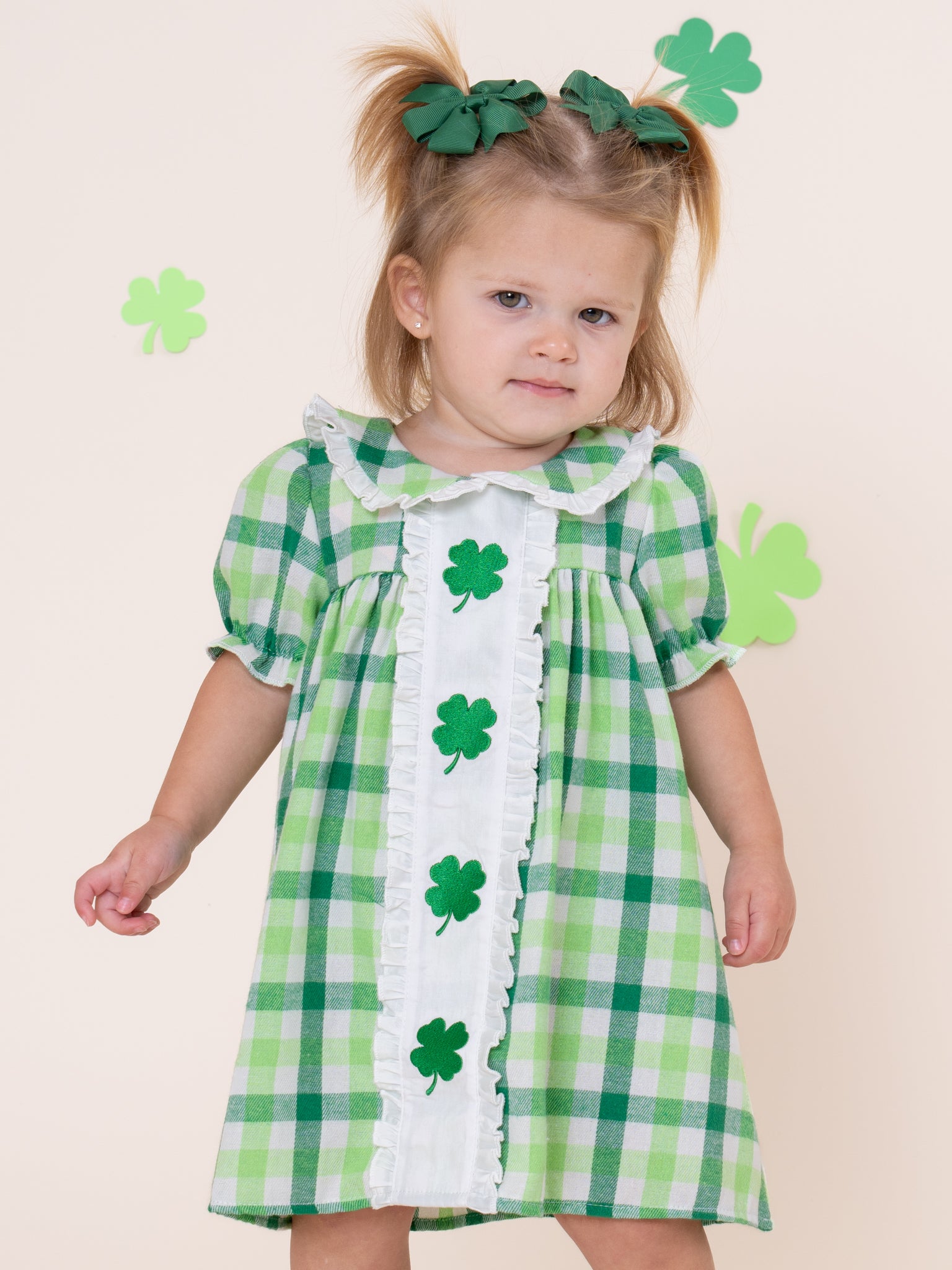 Shamrocks Darling Cotton Plaid Dress XXXL(7yrs) Shamrocks Darling Cotton Plaid Dress XXXL(7yrs)