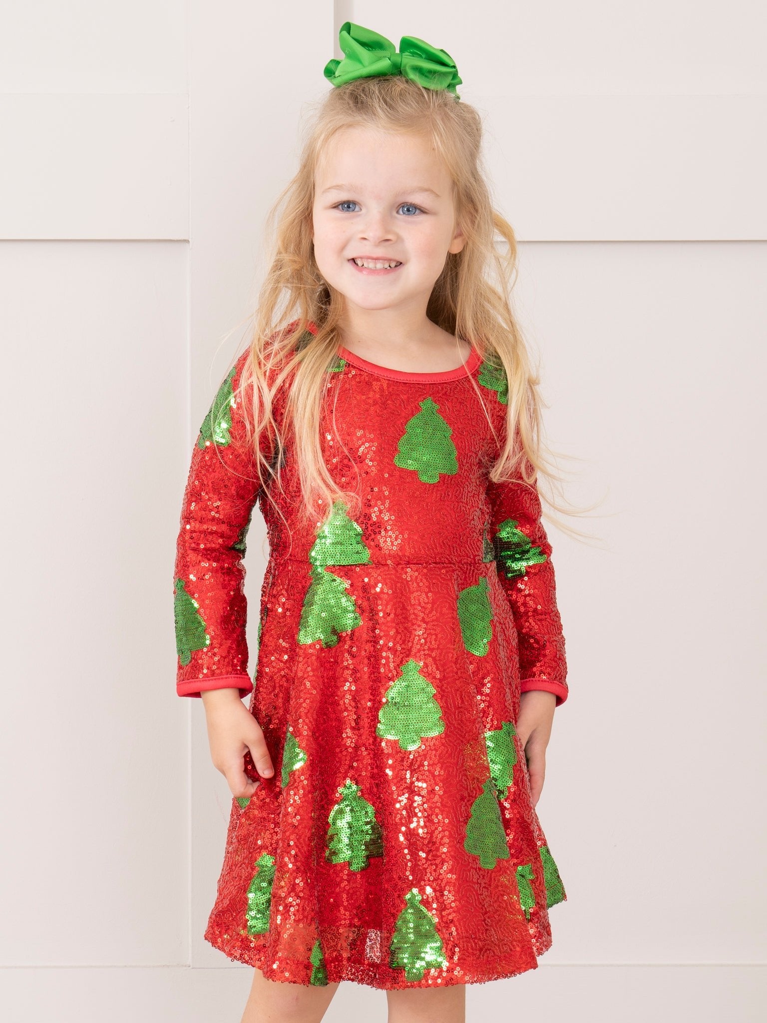 Red Sequin Christmas Tree Dress Red Sequin Christmas Tree Dress