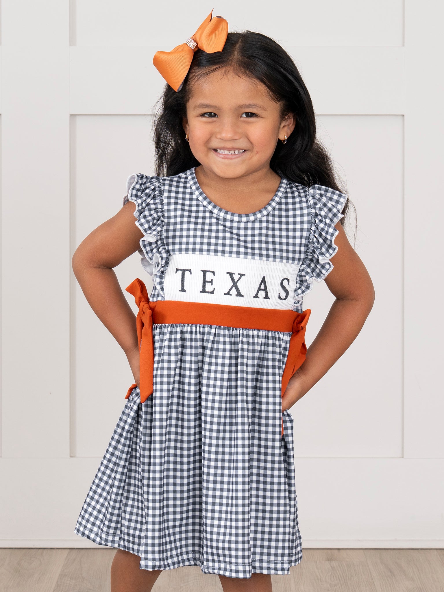 Texas Smocked Gingham Dress - Marie Nicole Clothing XXS(12/18mos) Texas Smocked Gingham Dress - Marie Nicole Clothing XXS(12/18mos)