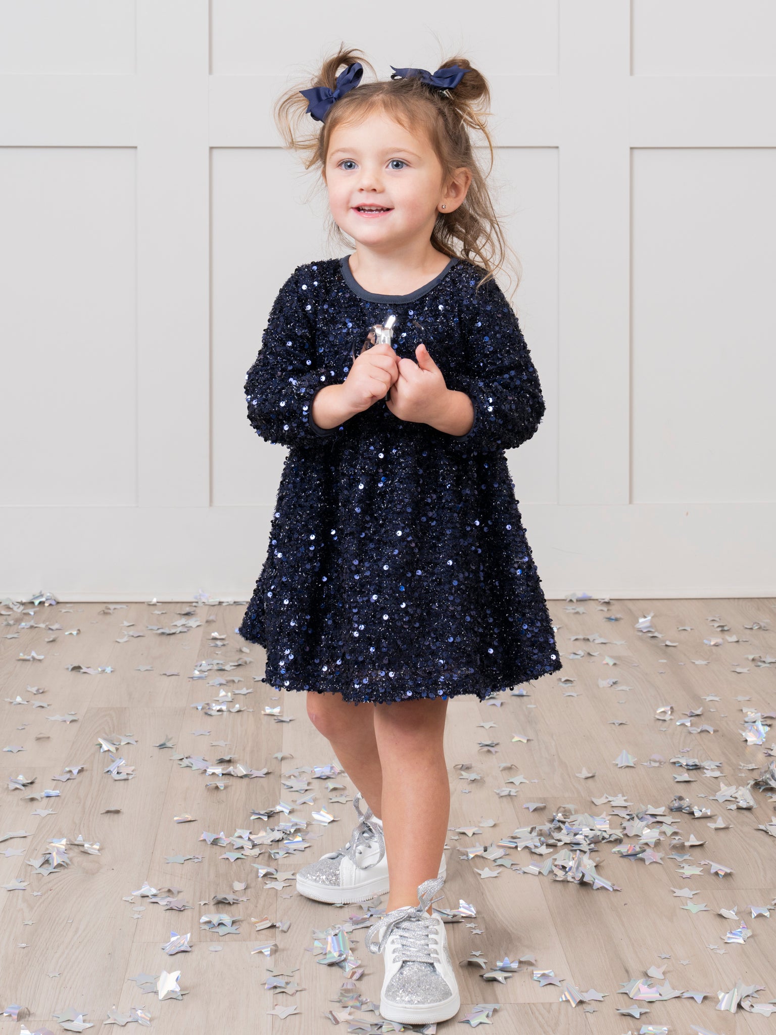 Mom & Me Dazzling Sparkles Sequin Dress - Marie Nicole Clothing Midnight / Girl / XXXS(6/12mos) Mom & Me Dazzling Sparkles Sequin Dress - Marie Nicole Clothing Midnight / Girl / XXXS(6/12mos)