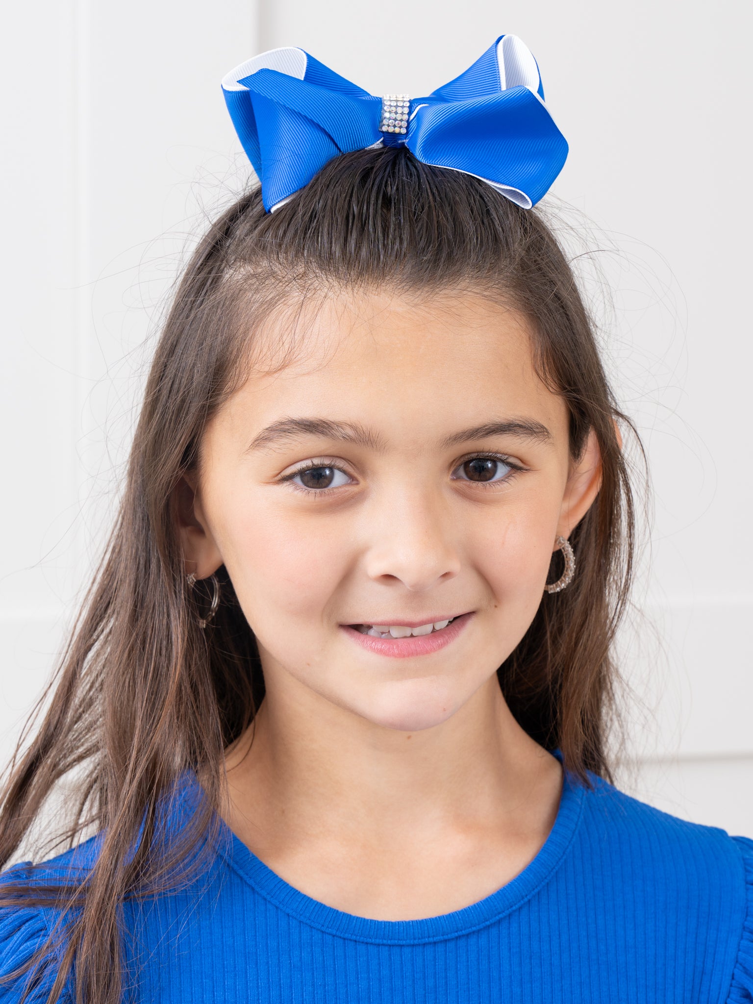 Rhinestone Collegiate Team Bow - 5 Inch - Marie Nicole Clothing
