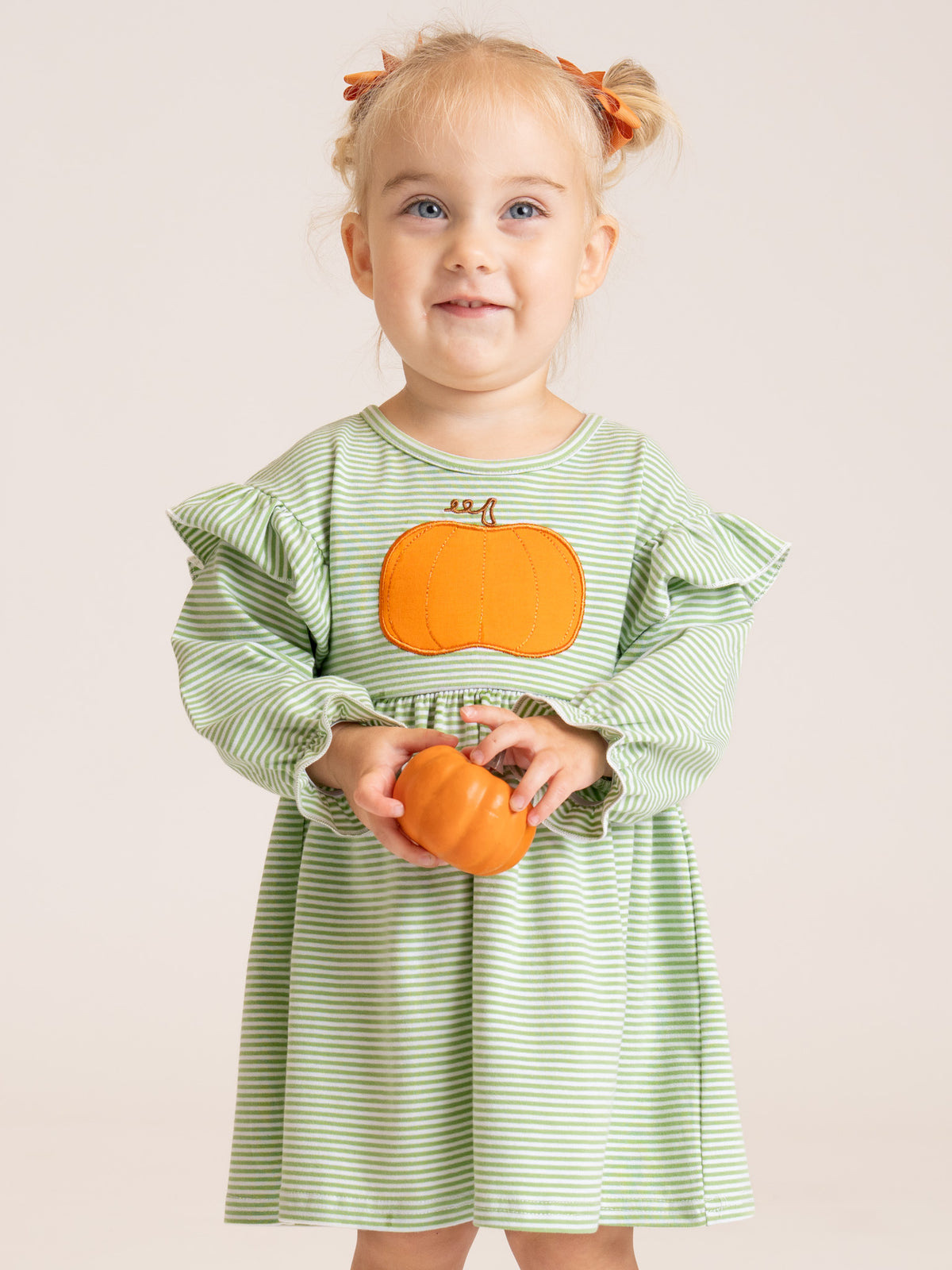 Harvest Pumpkin Ruffle Dress