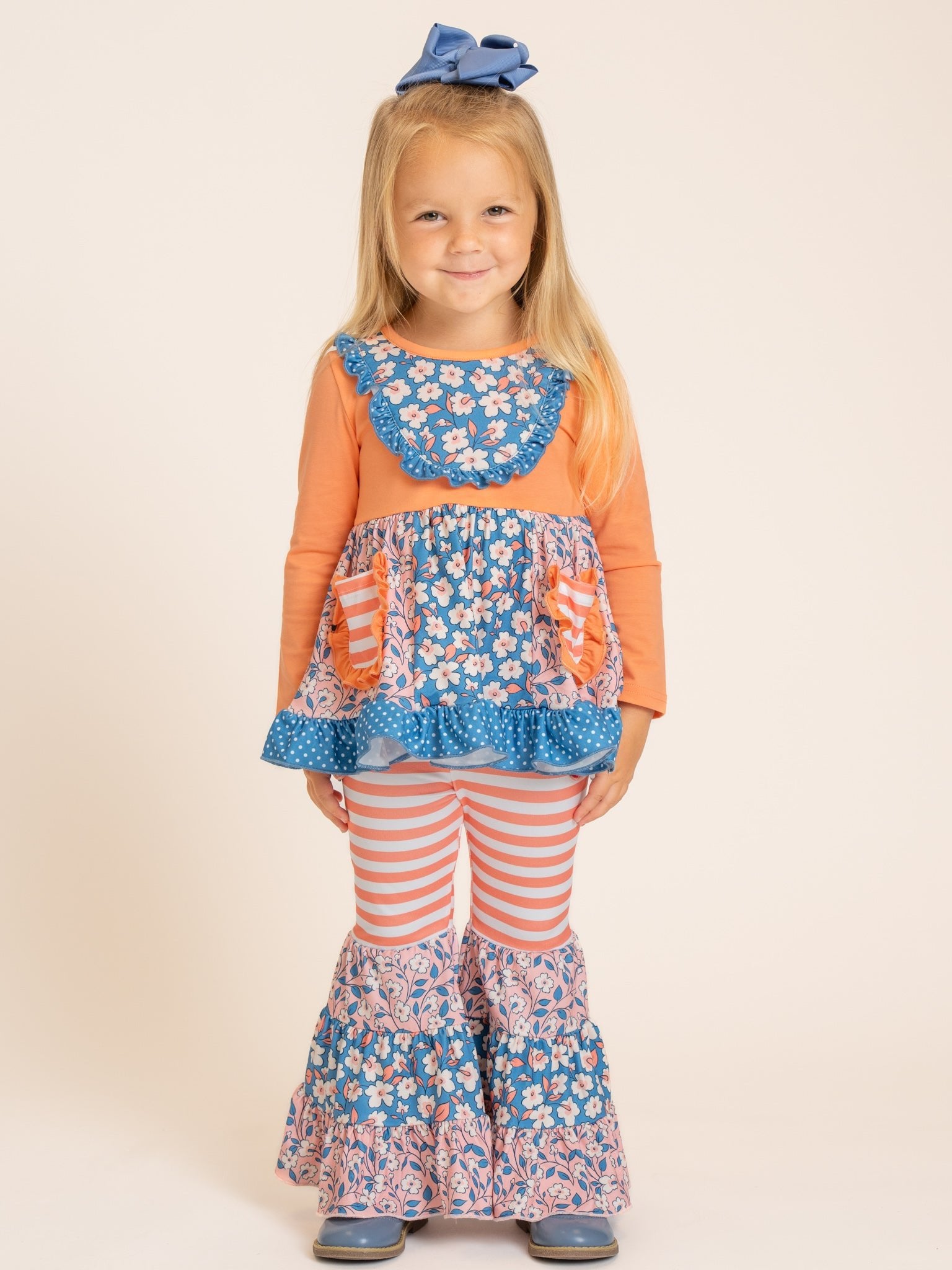 Harvest Patch Pocket Flara Bells Outfit - Marie Nicole Clothing