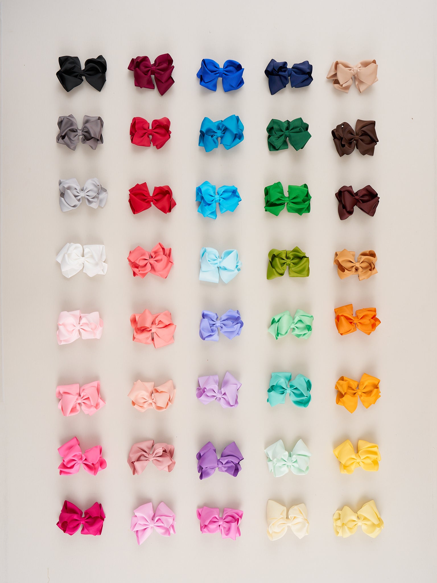 Double Layer Bows 5 Inch - 40 Piece Bundle - Marie Nicole Clothing