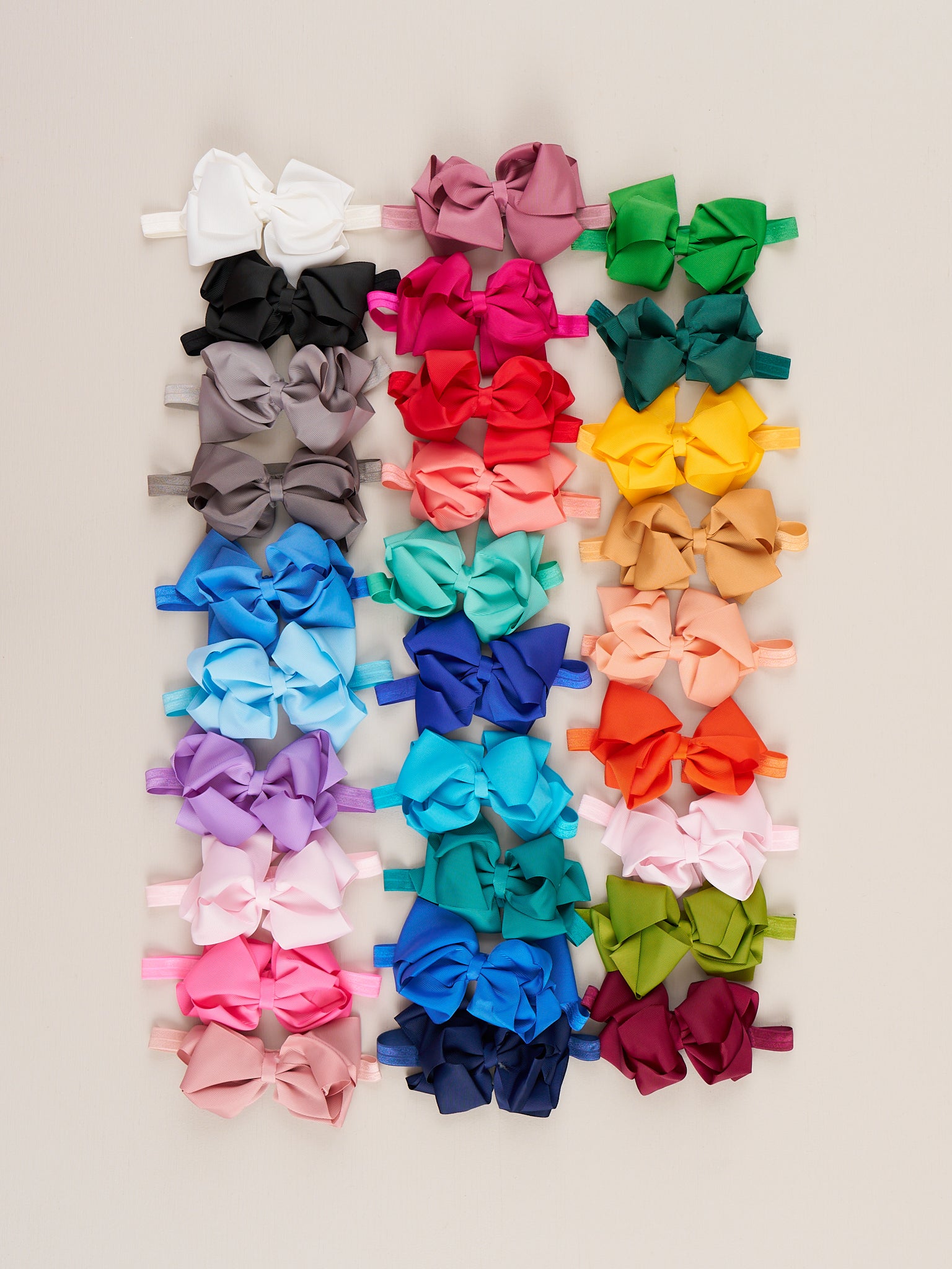 Double Layer Bow Headband 5 Inch - 29 Colors Available - Marie Nicole Clothing