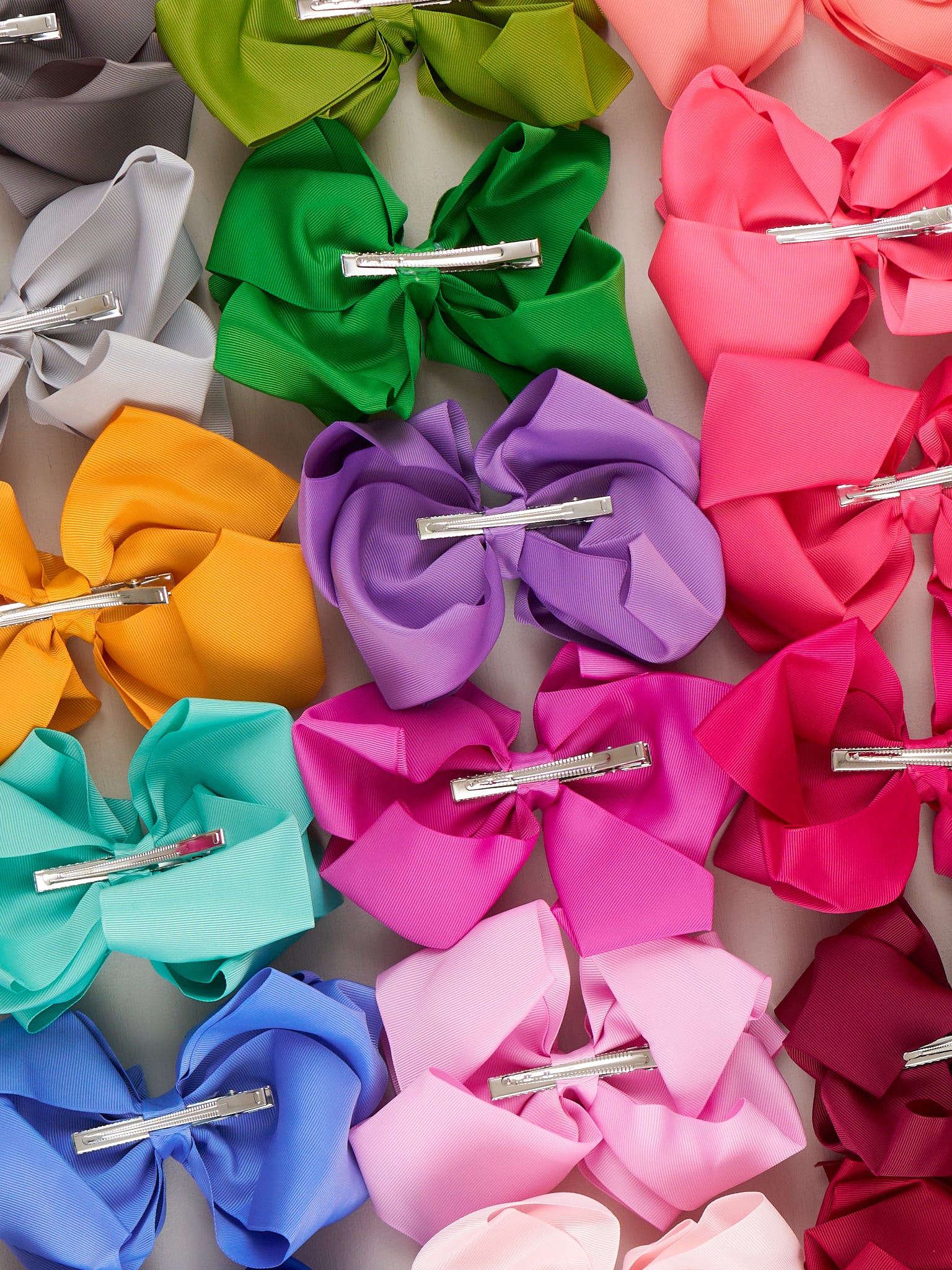 Double Layer Bows 6.5 Inch - 40 Colors Available - Marie Nicole Clothing