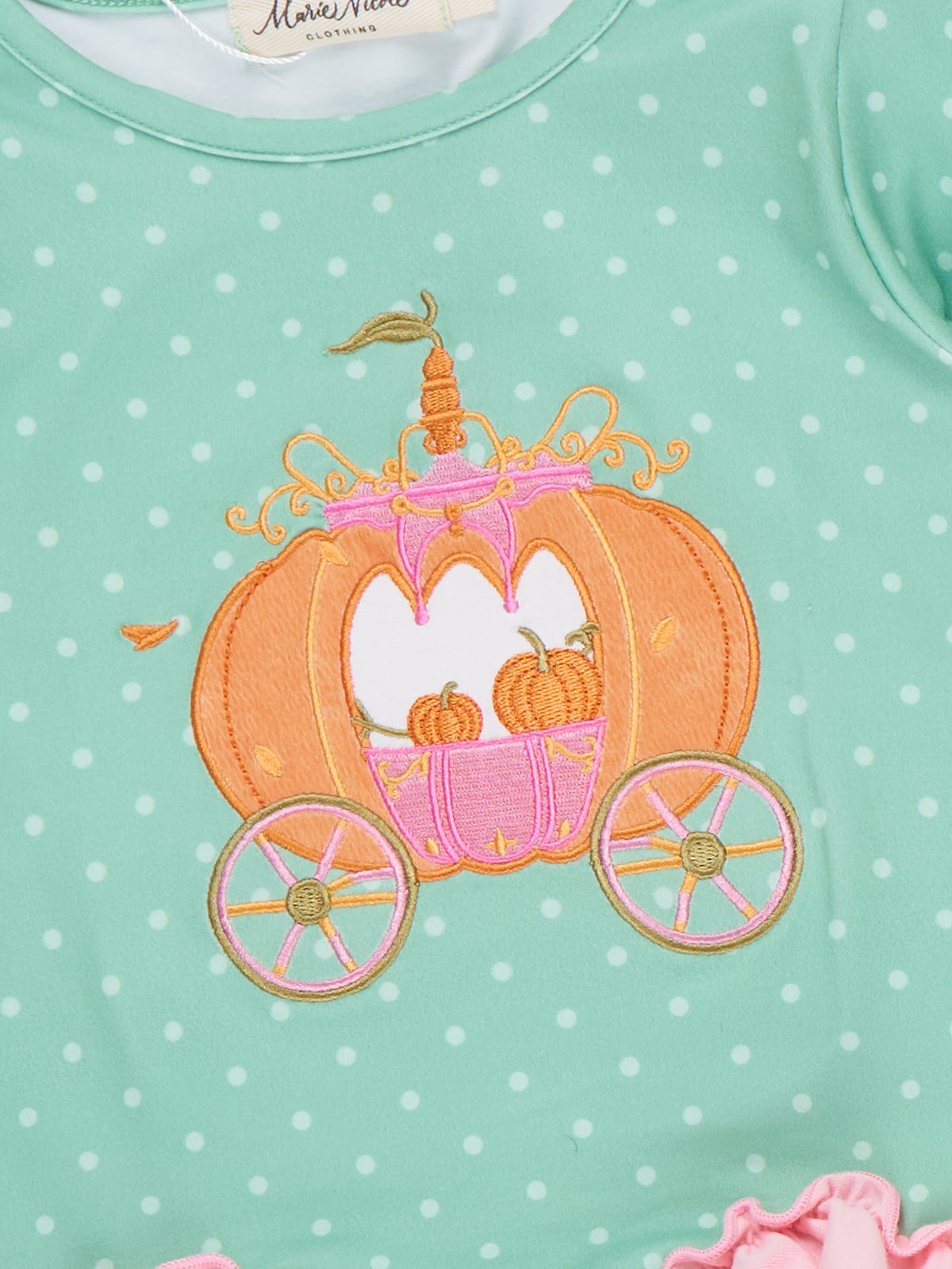 Pumpkin Carriage Ruffle Bell Bottom Outfit - Marie Nicole Clothing