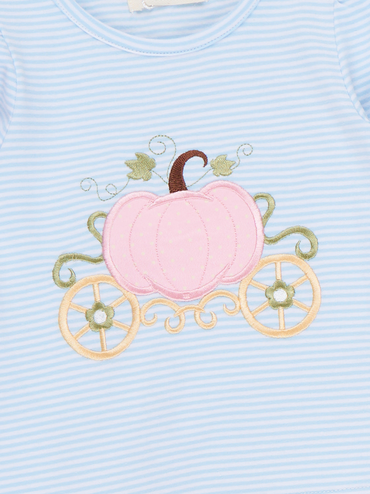 Pumpkin Princess Embroidered Outfit - Marie Nicole Clothing