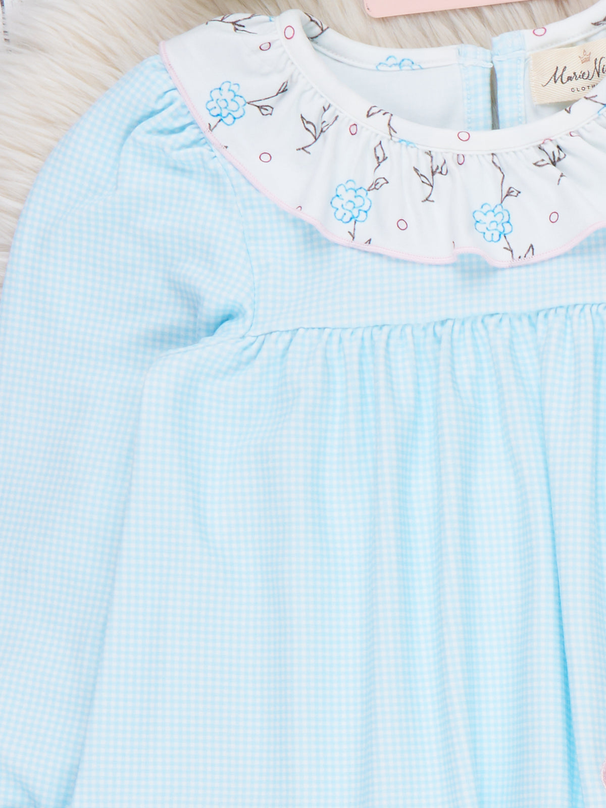 Pumpkin Meadow Floral Applique Ruffle Outfit - Marie Nicole Clothing