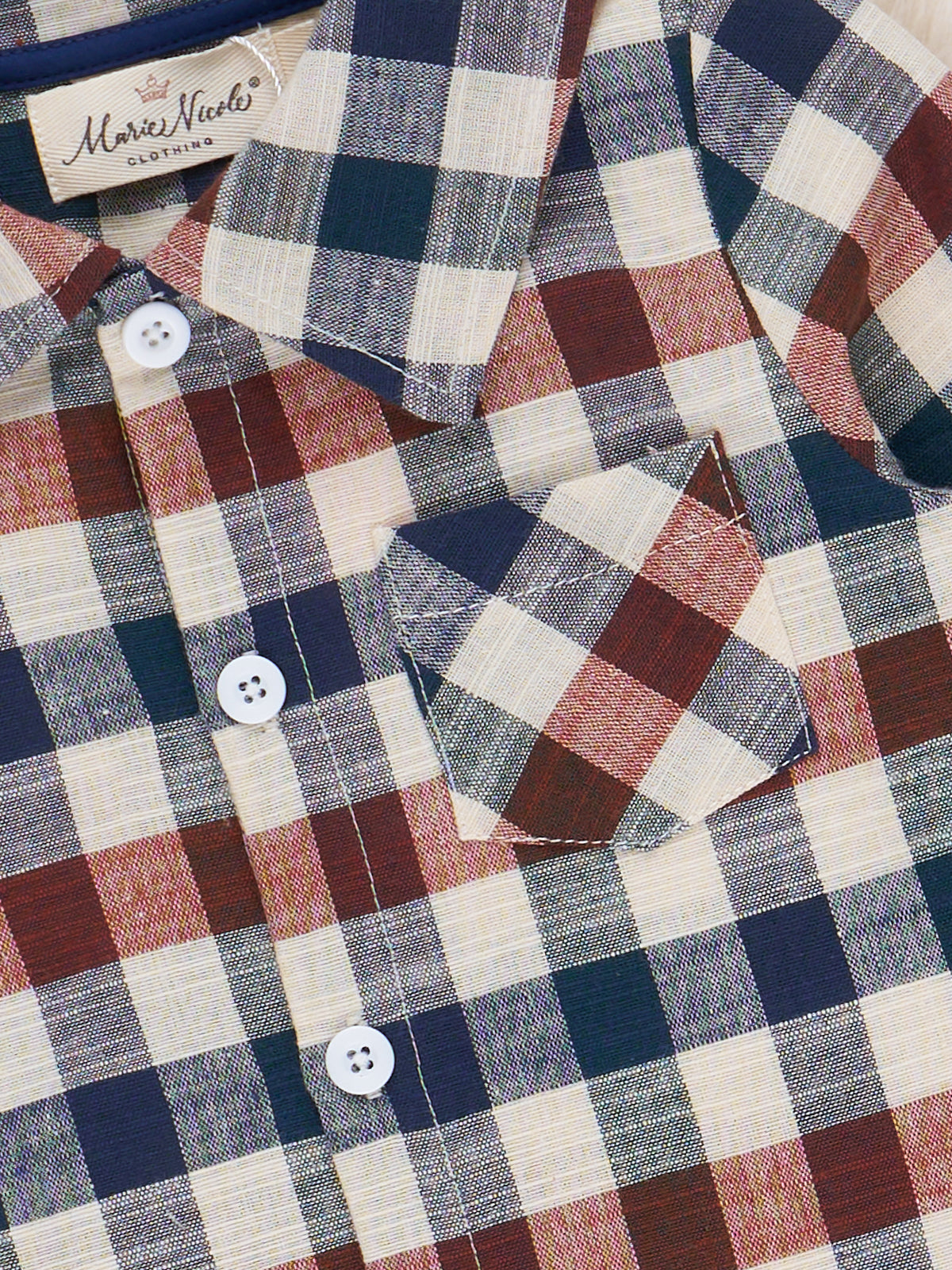 Fall Vintage Plaid Button Up - Marie Nicole Clothing