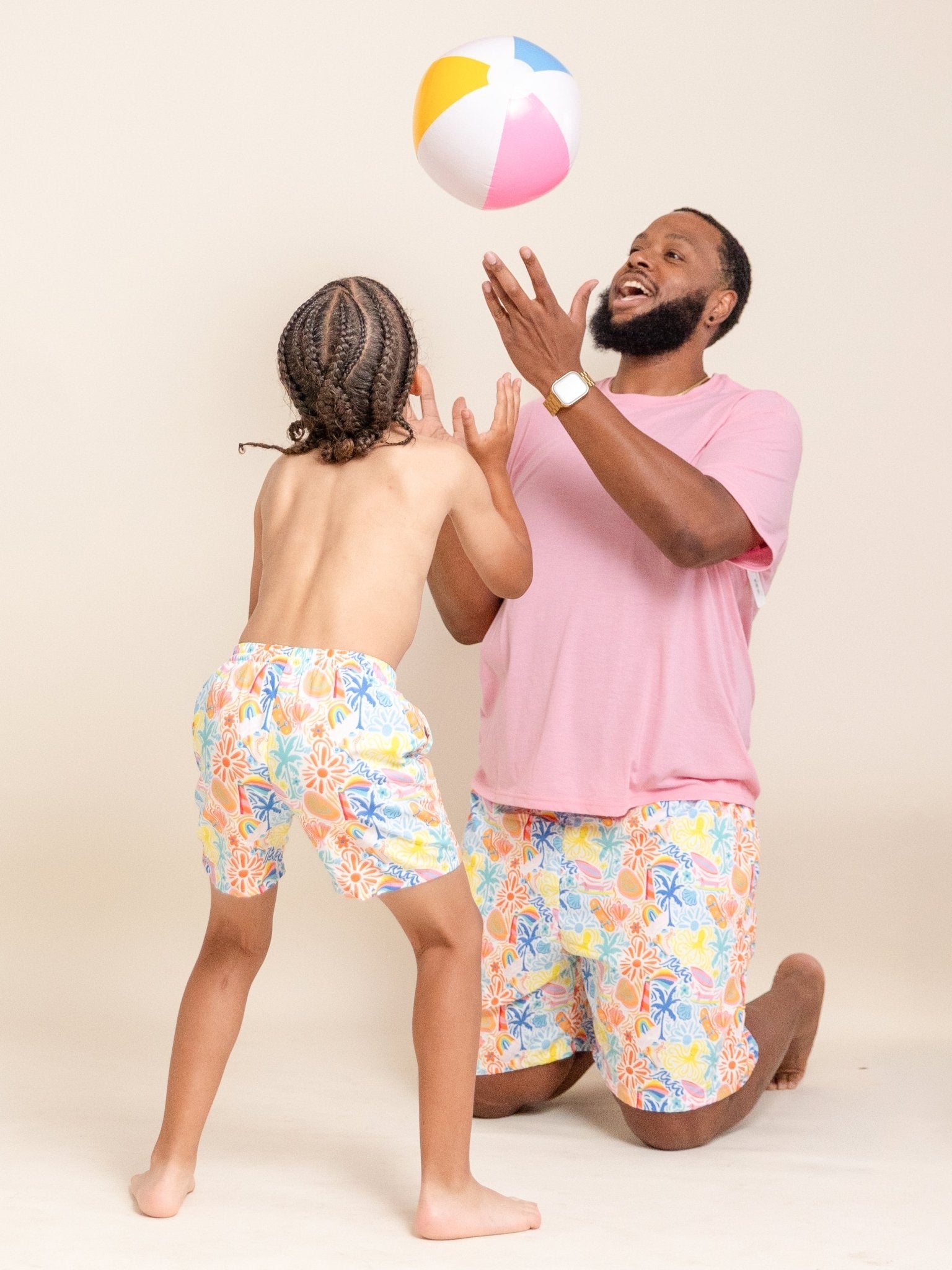 Family Tropical Beach Trunk - Dad - Marie Nicole Clothing