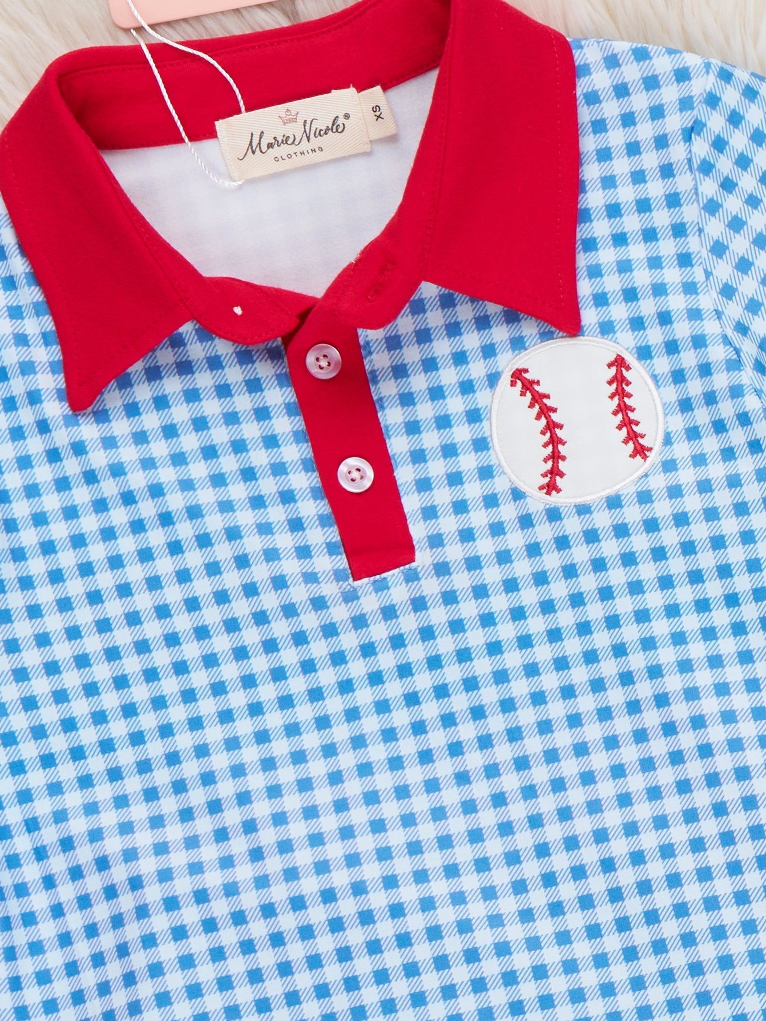 Field of Fun Baseball Embroidered Outfit - Marie Nicole Clothing