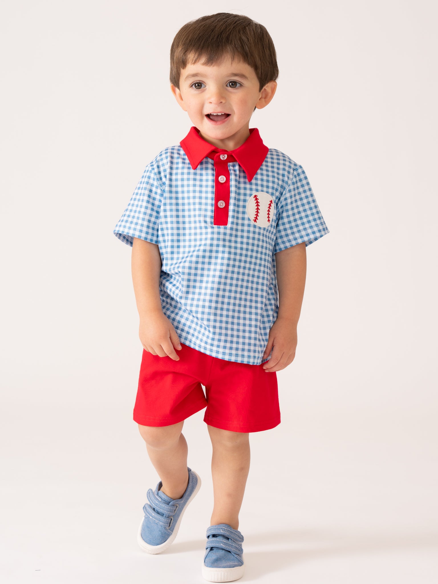 Field of Fun Baseball Embroidered Outfit - Marie Nicole Clothing