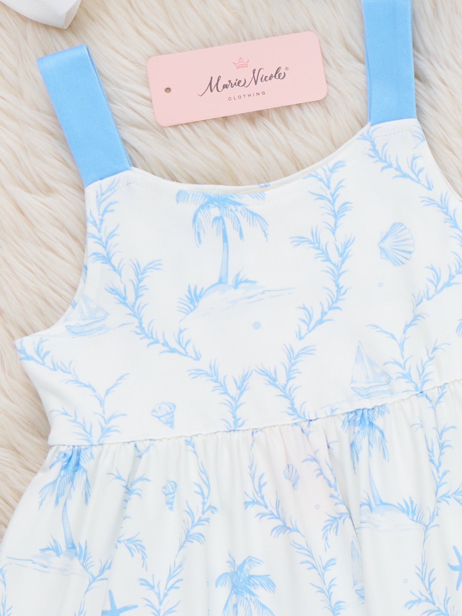 Island Breeze Palm Dress - Marie Nicole Clothing