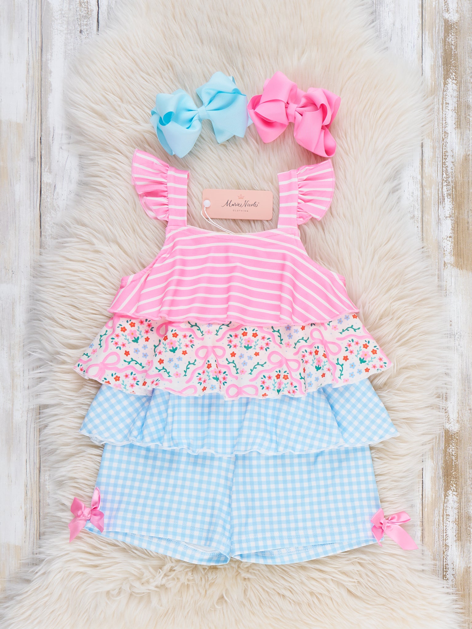 Garden Twirl Tiered Outfit - Marie Nicole Clothing