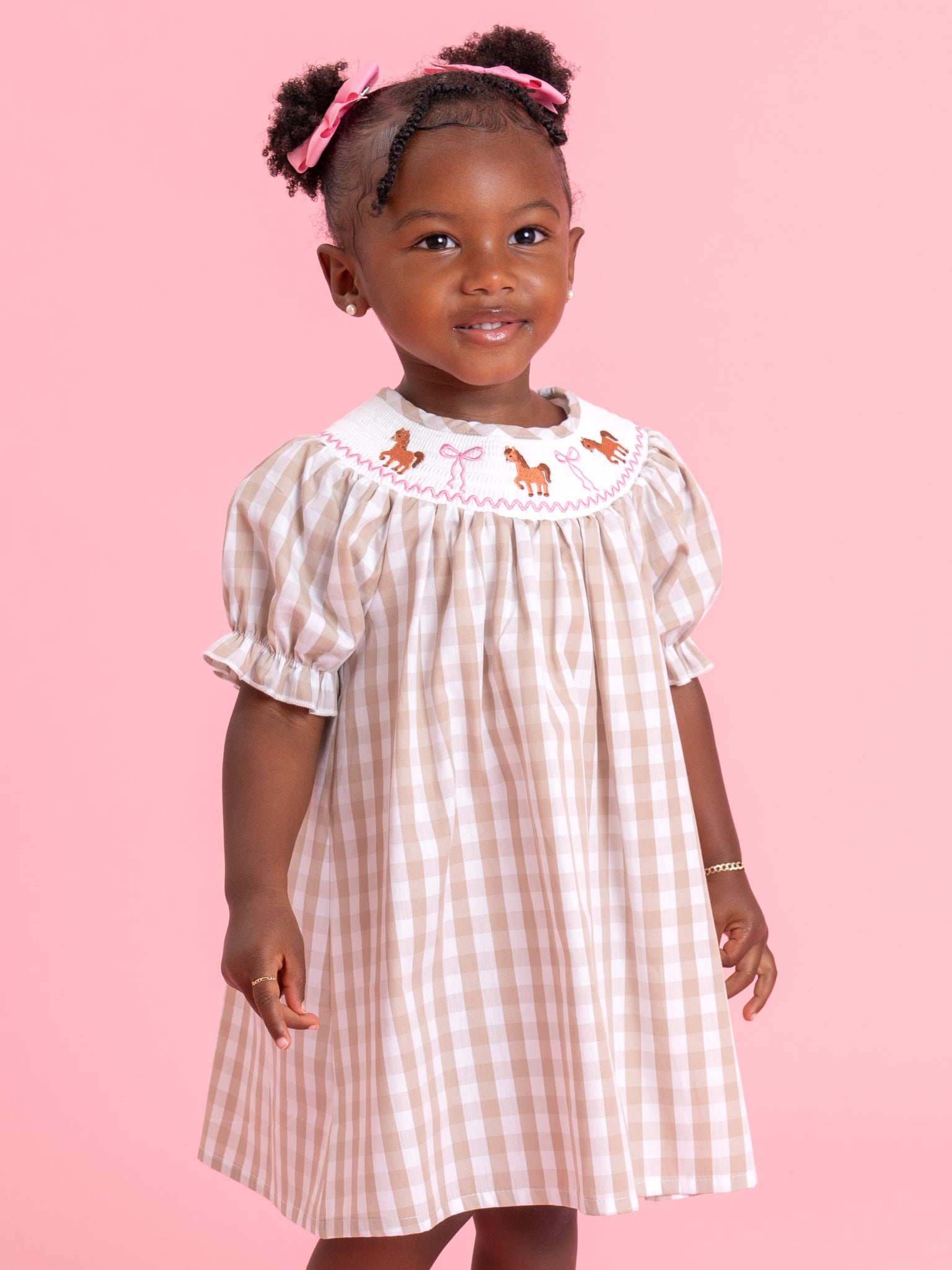 Little Pony Meadow Smocked Dress