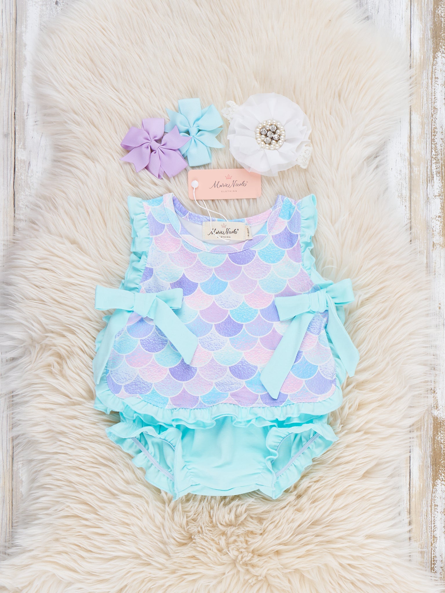 Mermaid Dreams Bloomers Outfit - Marie Nicole Clothing