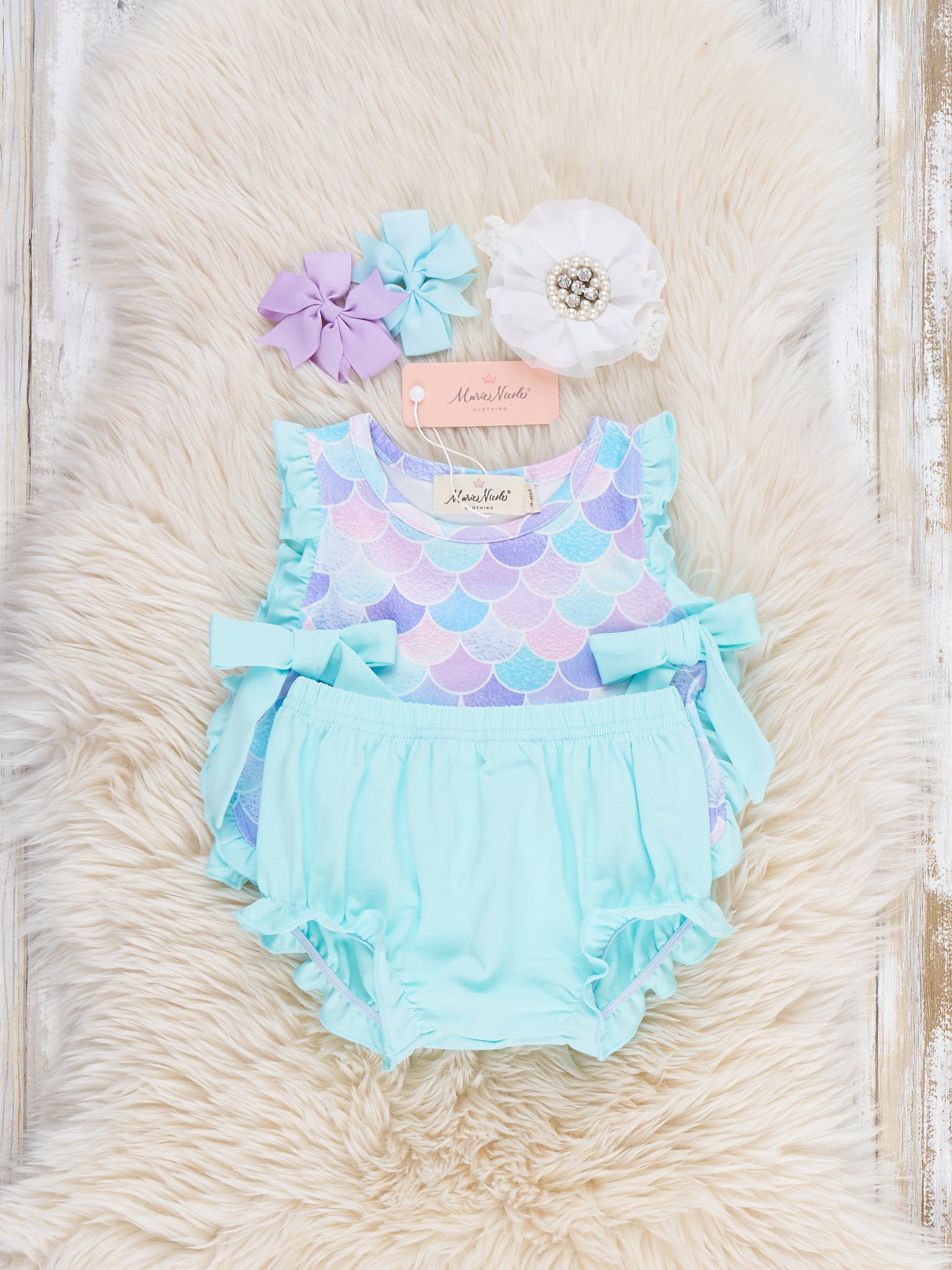 Mermaid Dreams Bloomers Outfit - Marie Nicole Clothing