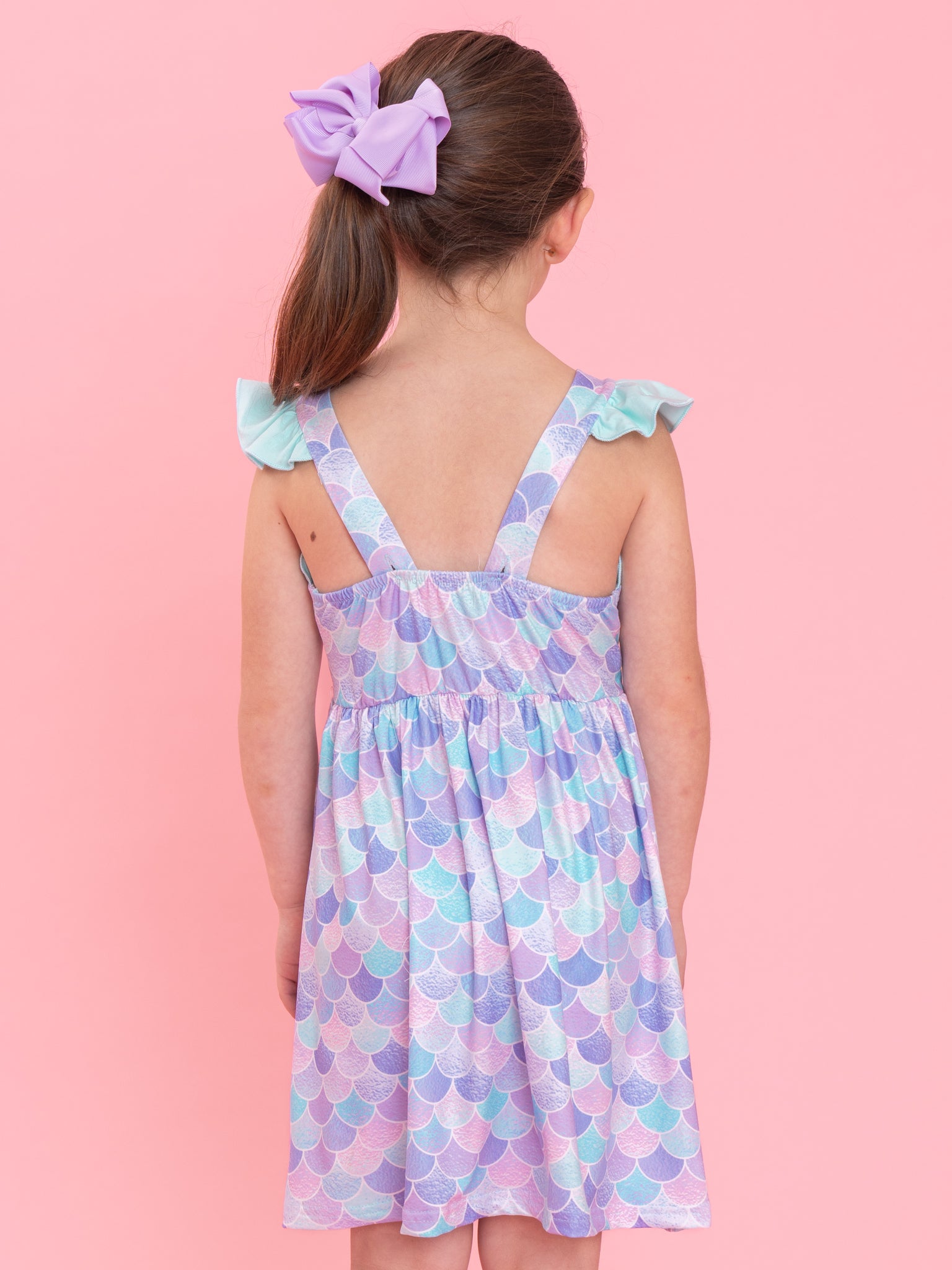 Mermaid Dreams Ruffle Dress - Marie Nicole Clothing