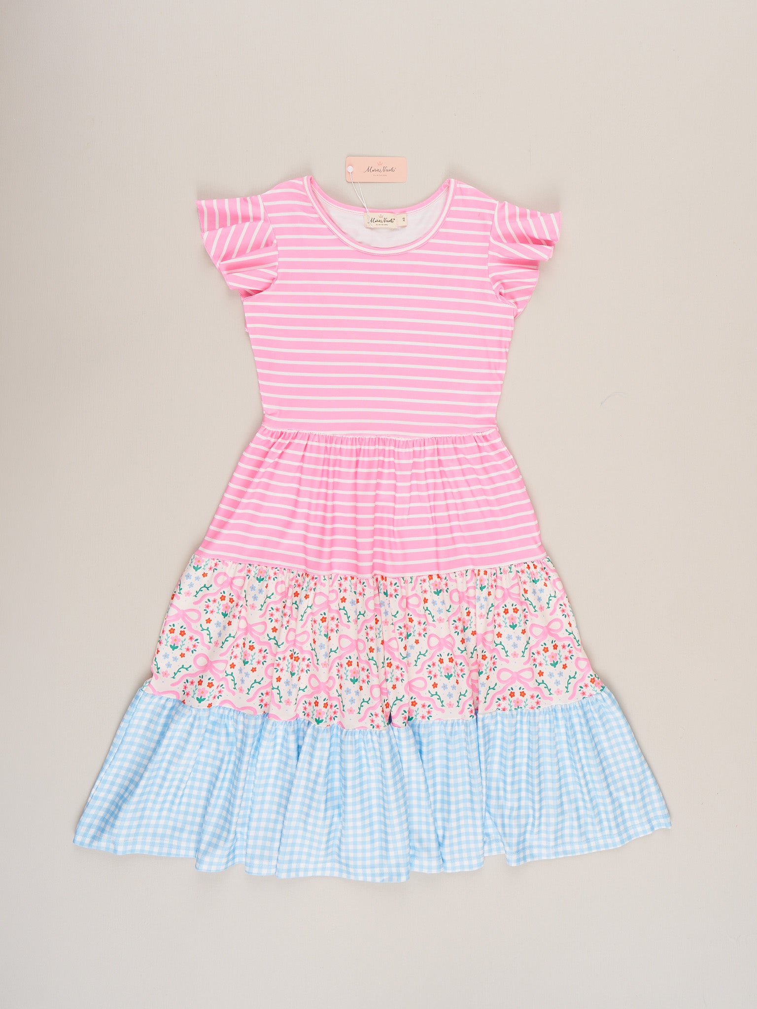 Mom & Me Garden Twirl Tiered Dress - Marie Nicole Clothing