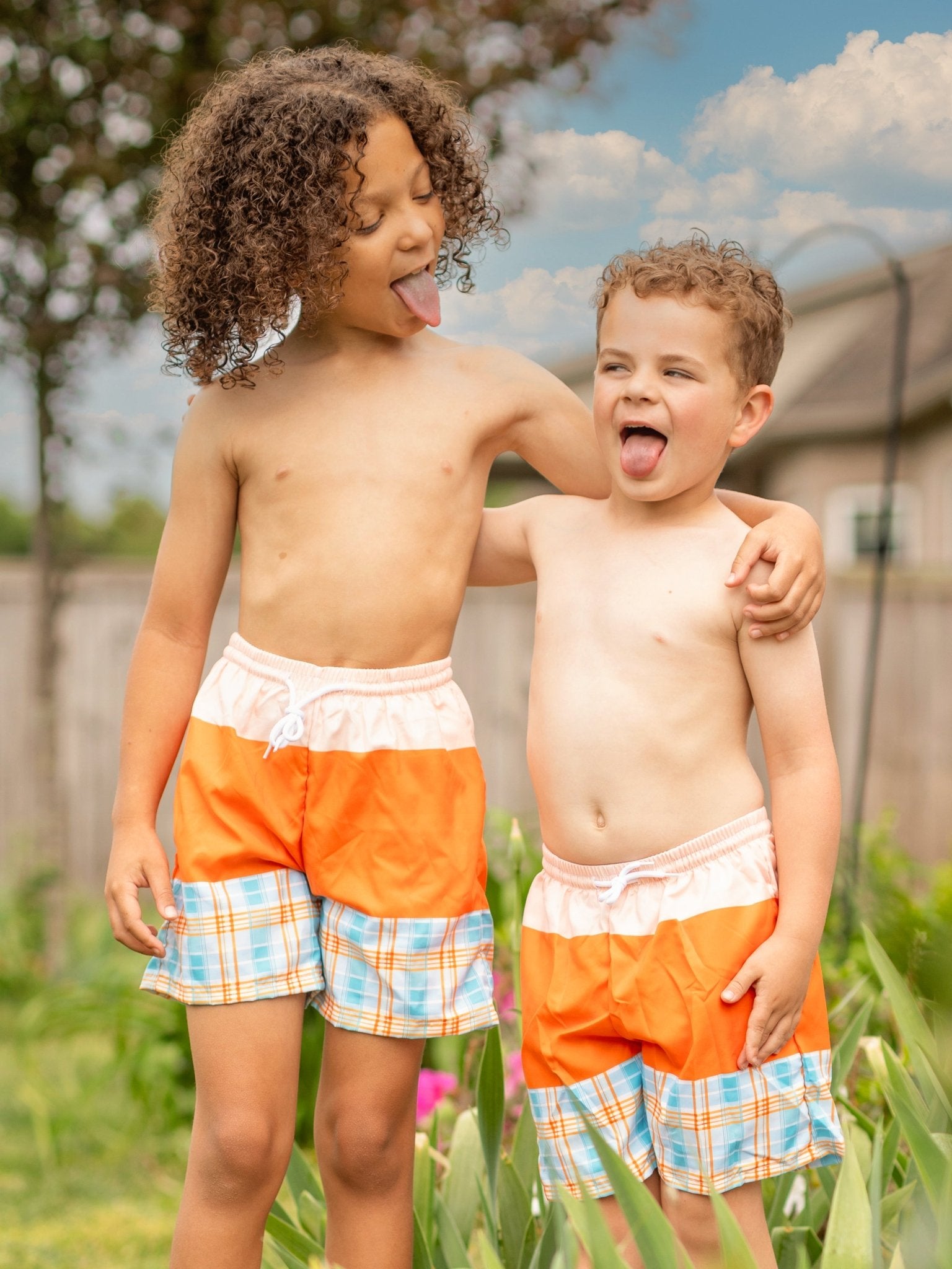 Orchard Breeze Plaid Trunk - Boy - Marie Nicole Clothing