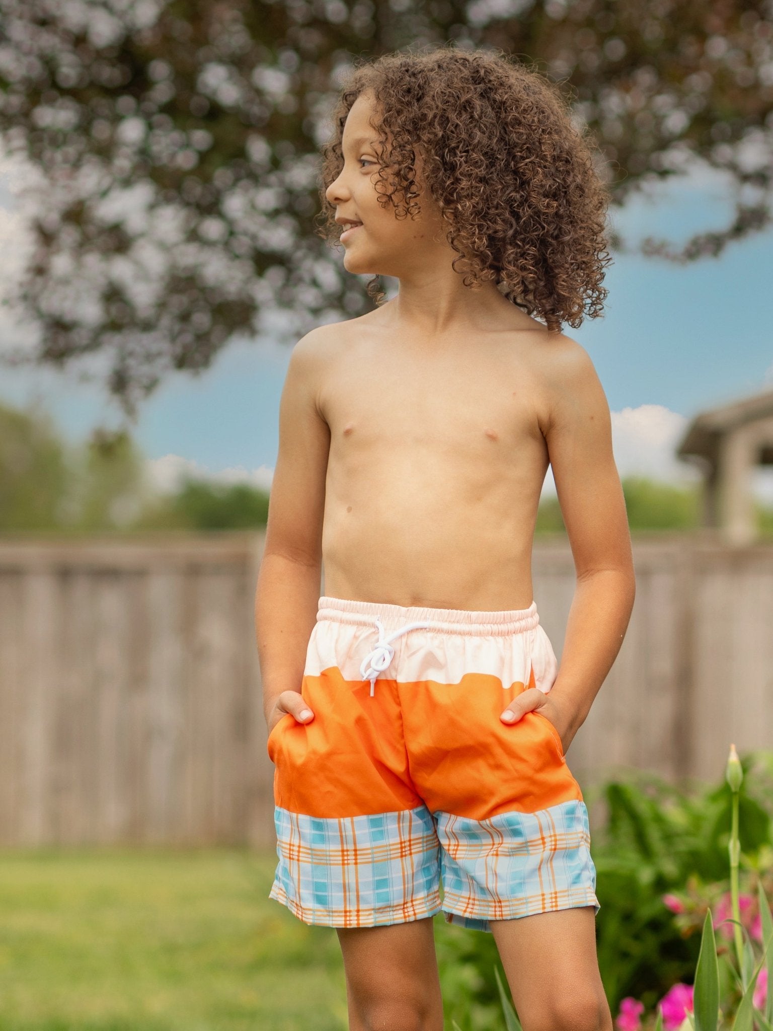 Orchard Breeze Plaid Trunk - Boy - Marie Nicole Clothing