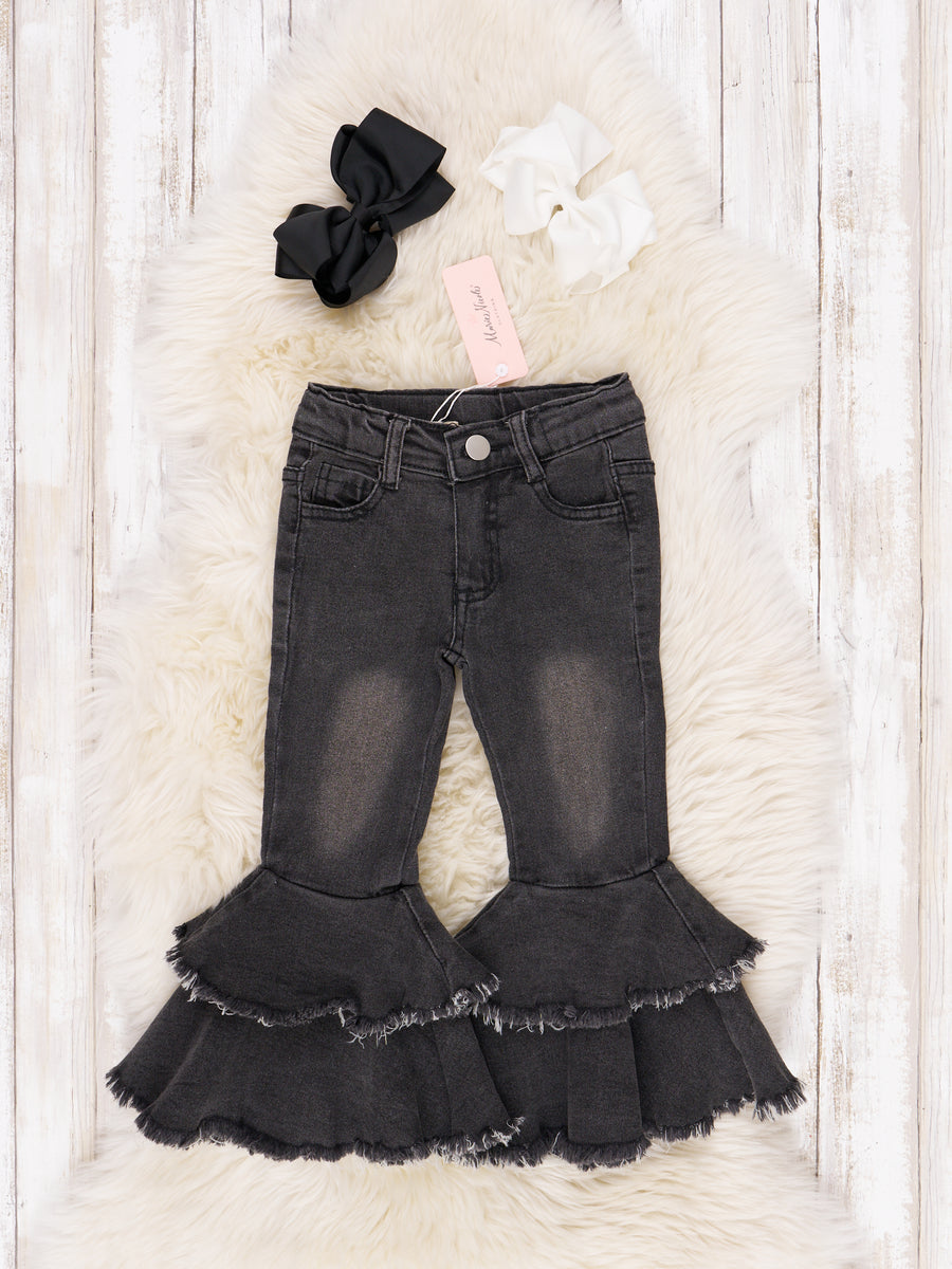 Tiered Bell Denim Marie Nicole Clothing