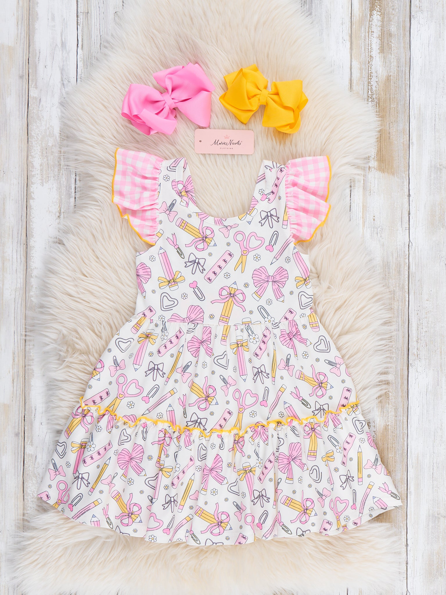 Supply Station Flutter Dress - Marie Nicole Clothing
