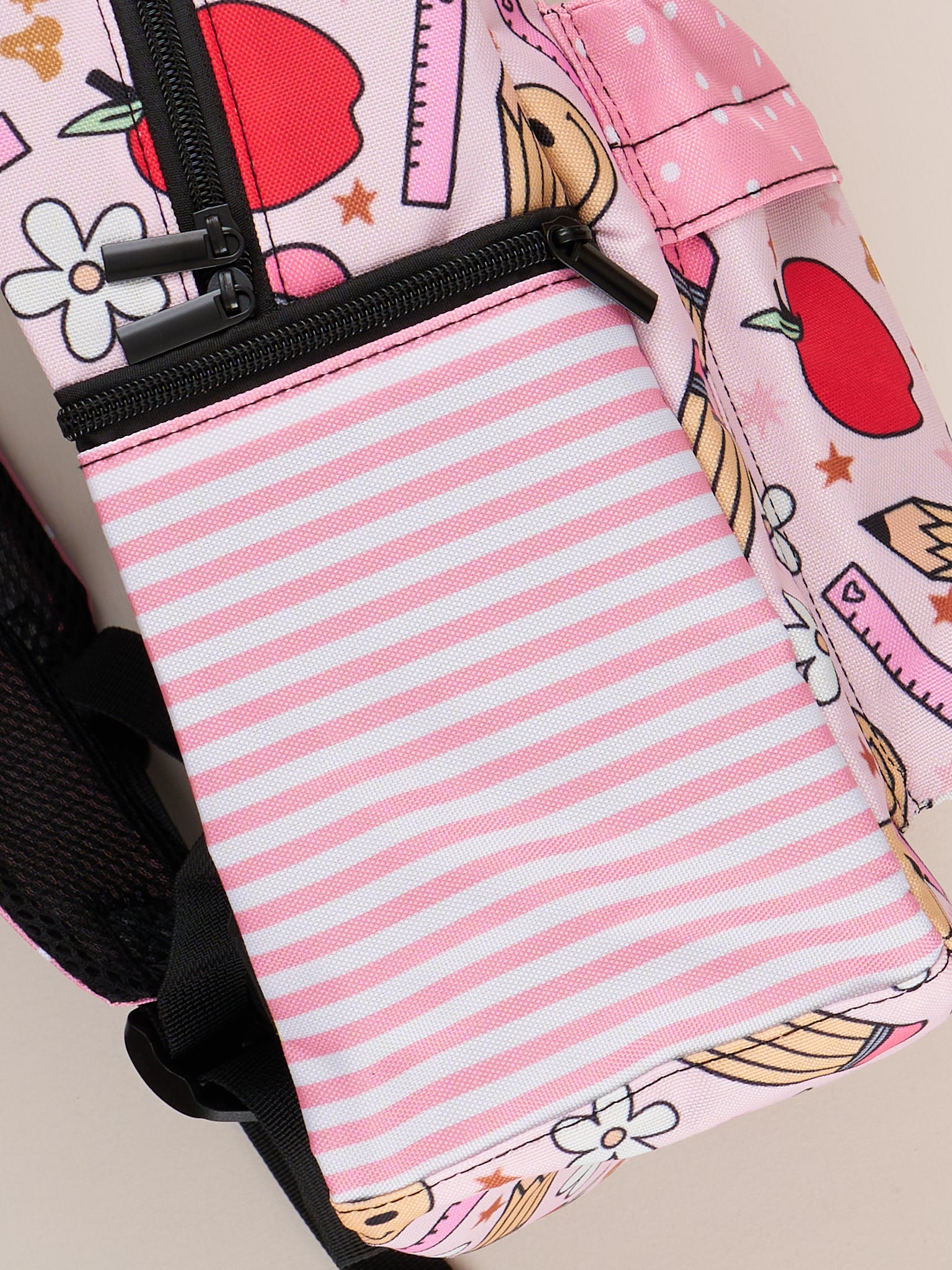 Red Apples & Pencils Backpack - Marie Nicole Clothing