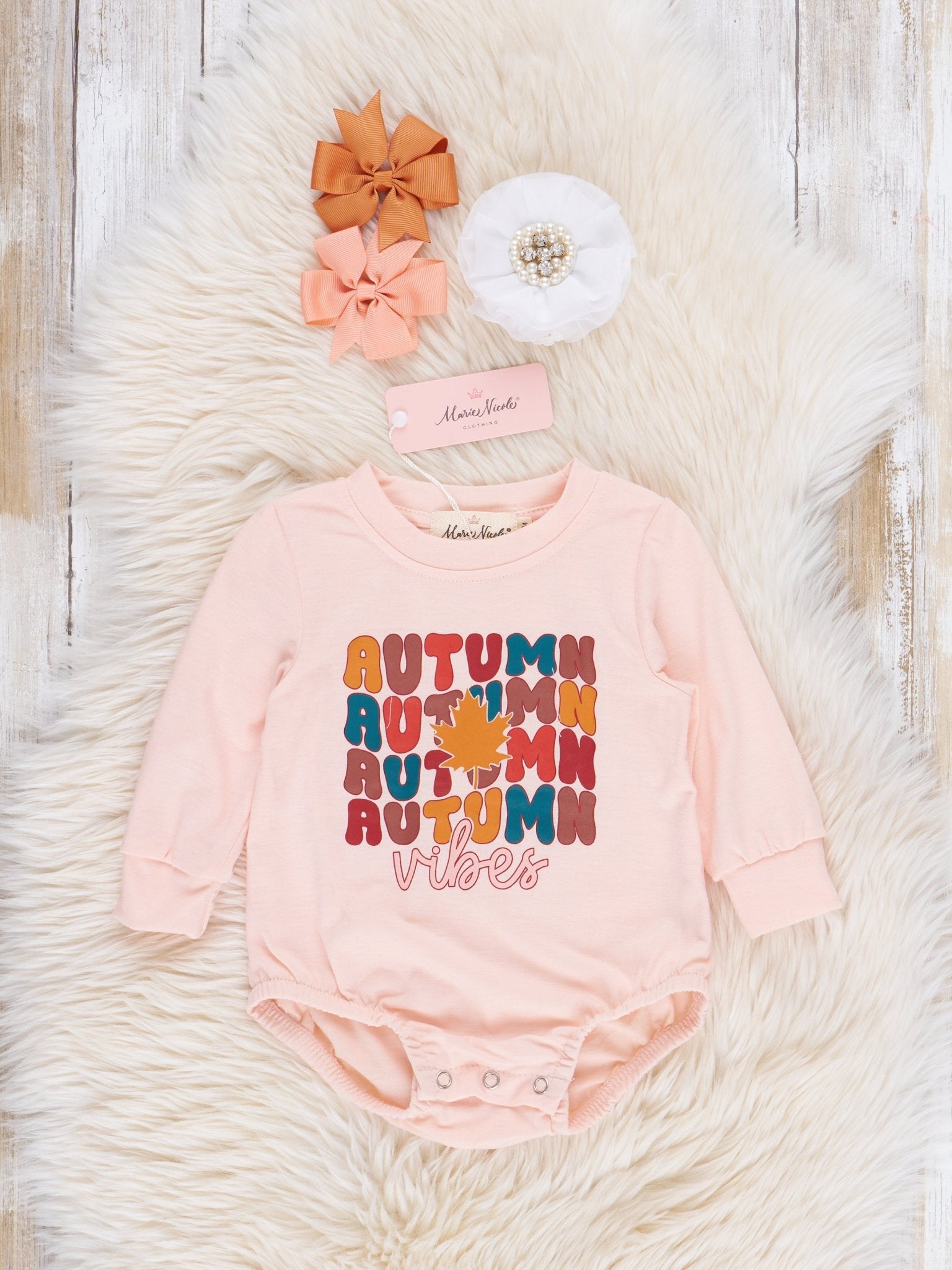 Blush Autumn Vibes Bubble - Marie Nicole Clothing