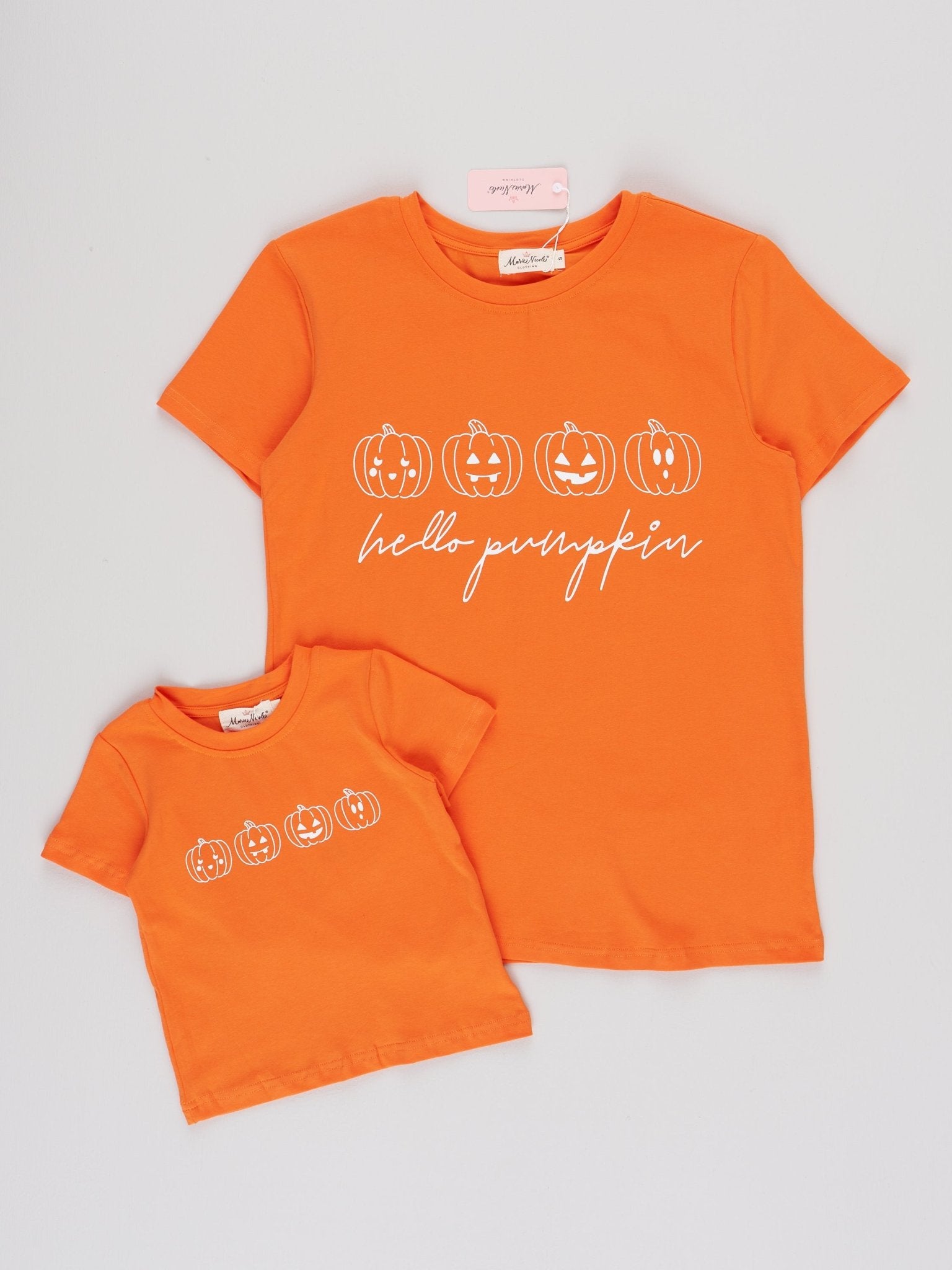 "Hello Pumpkin" Family Jack - O - Lantern Shirt - Marie Nicole Clothing
