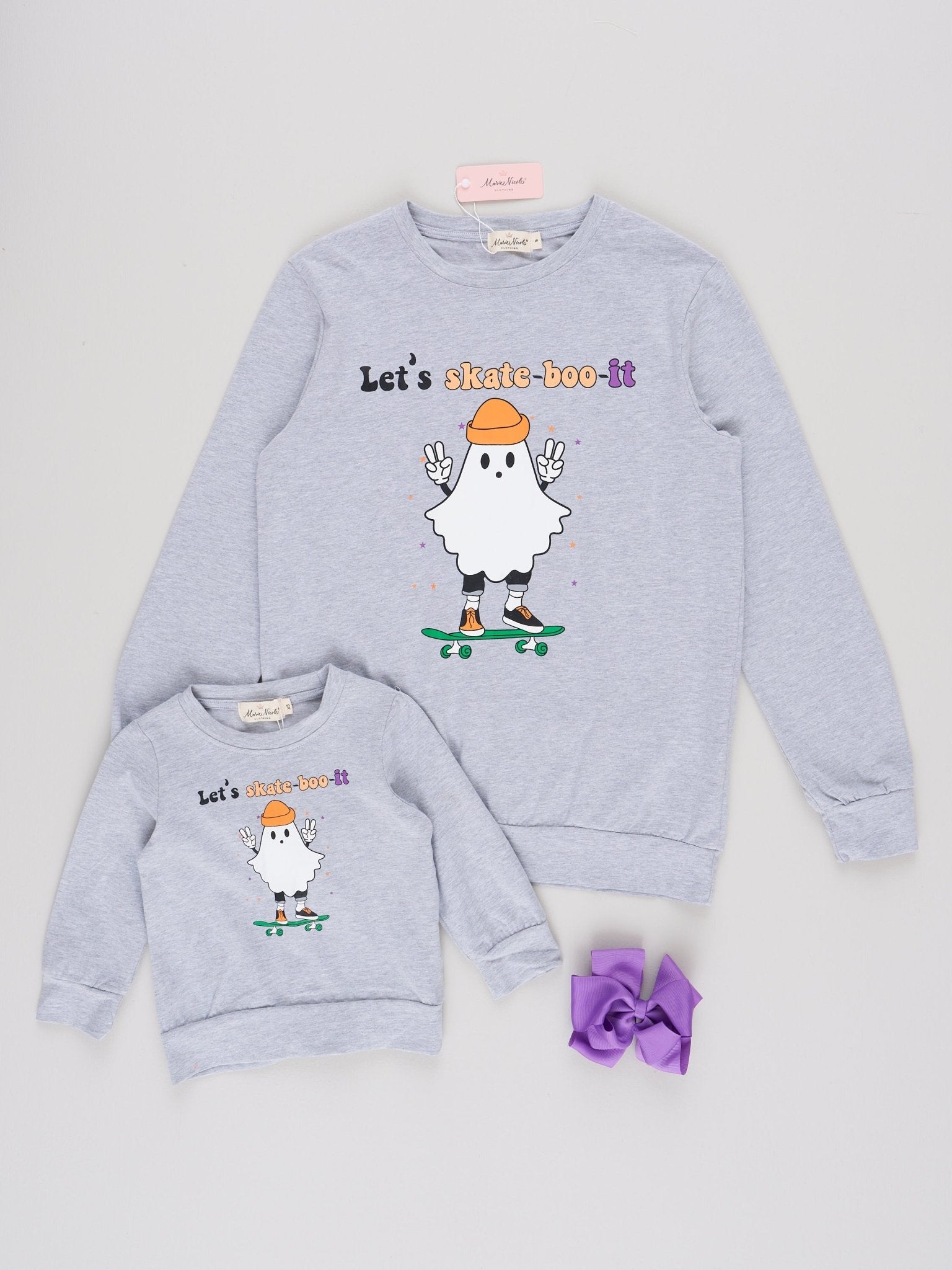 Mom & Me Skater Ghost Crew Neck - Marie Nicole Clothing
