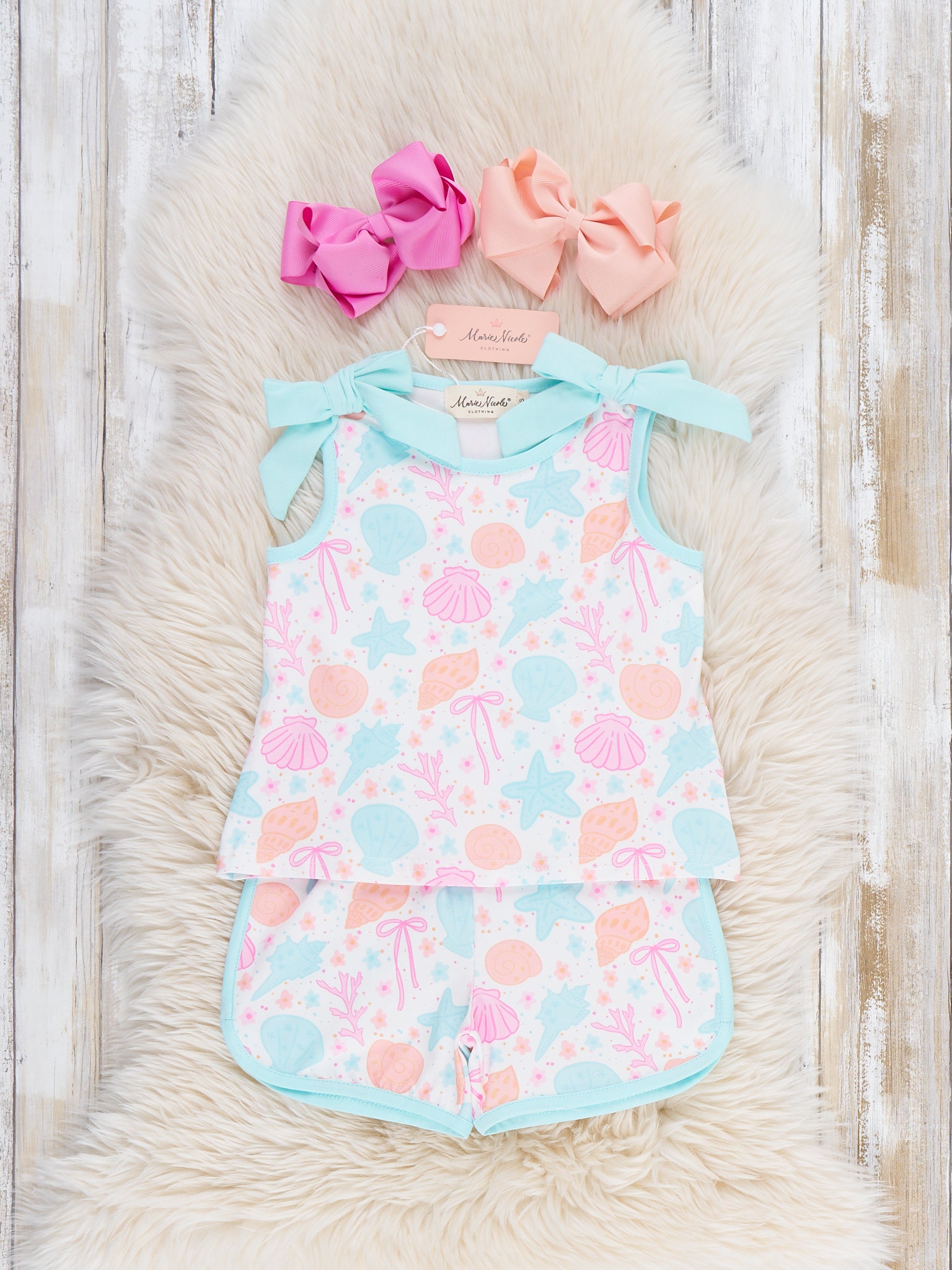 Seashell Garden Tank Outfit - Marie Nicole Clothing