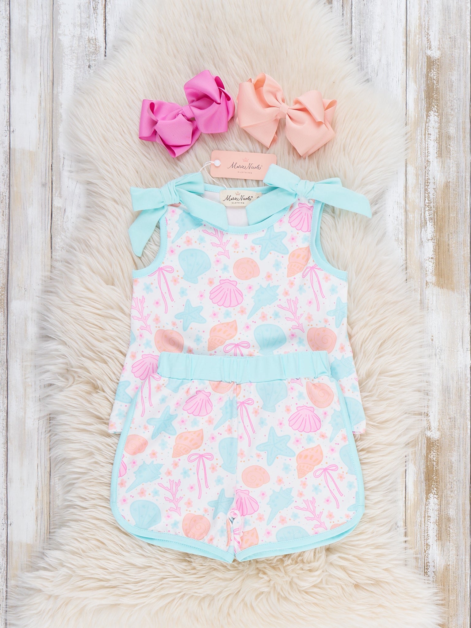 Seashell Garden Tank Outfit - Marie Nicole Clothing
