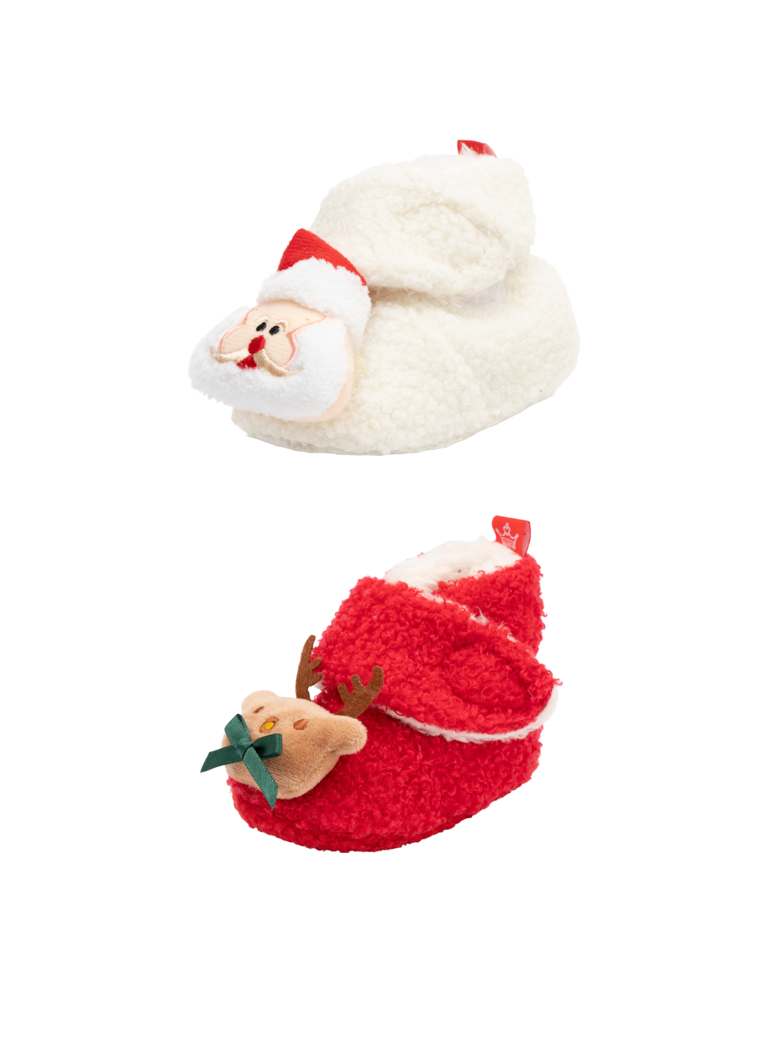 Soft Christmas Baby Booties - Unisex - Marie Nicole Clothing