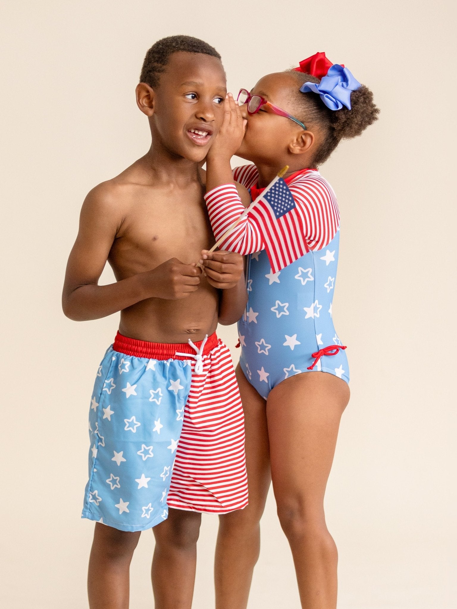 Star Splash Patriotic Trunk - Marie Nicole Clothing