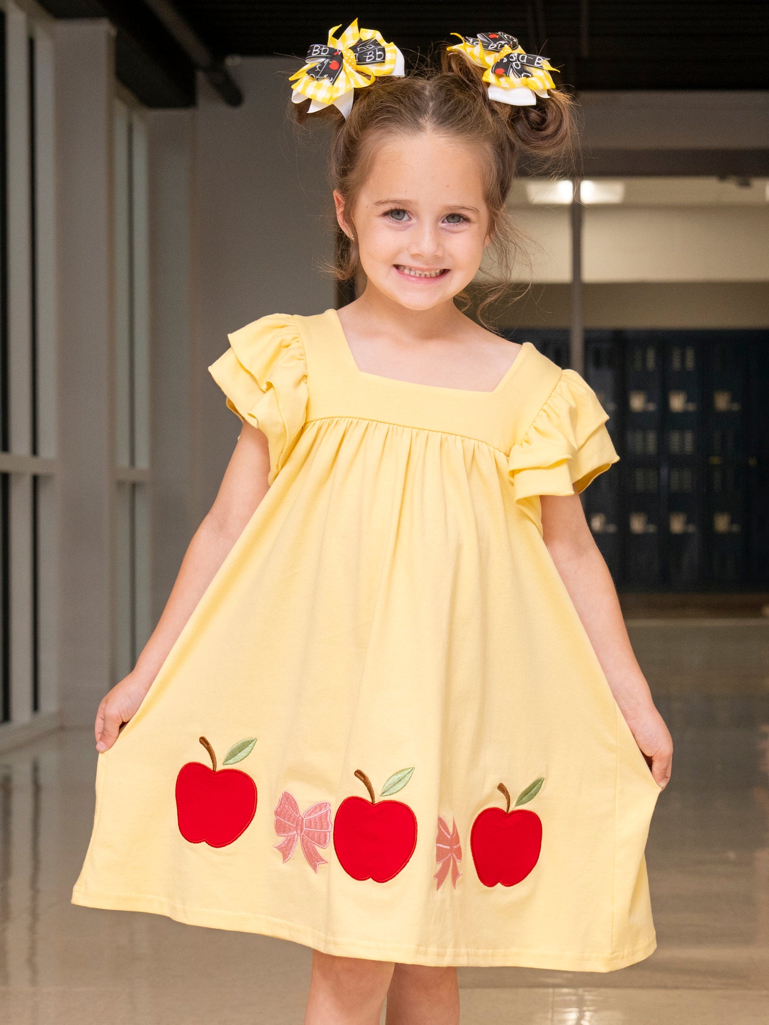 Sunshine & Apples Cotton Ruffle Dress XXL(6yrs) Sunshine & Apples Cotton Ruffle Dress XXL(6yrs)