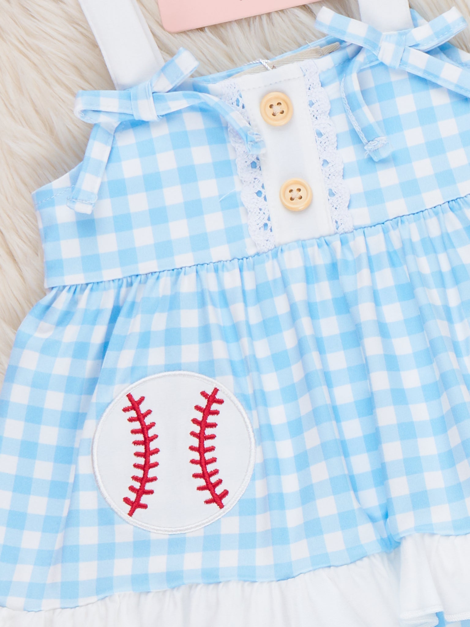 Sweet Swing Baseball Embroidered Bloomers Outfit - Marie Nicole Clothing