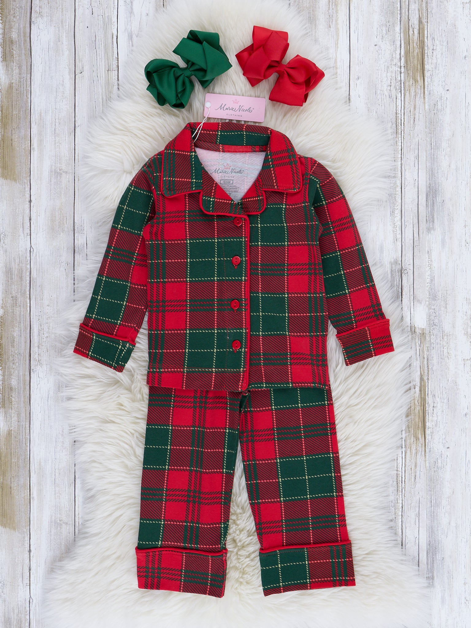 Buy Green Red Matching Tartan Christmas Pyjamas - Fabulous Bargains Galore