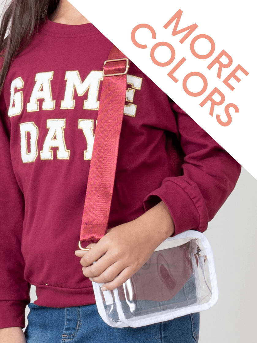 Clear Crossbody Stadium Bag - Marie Nicole Clothing