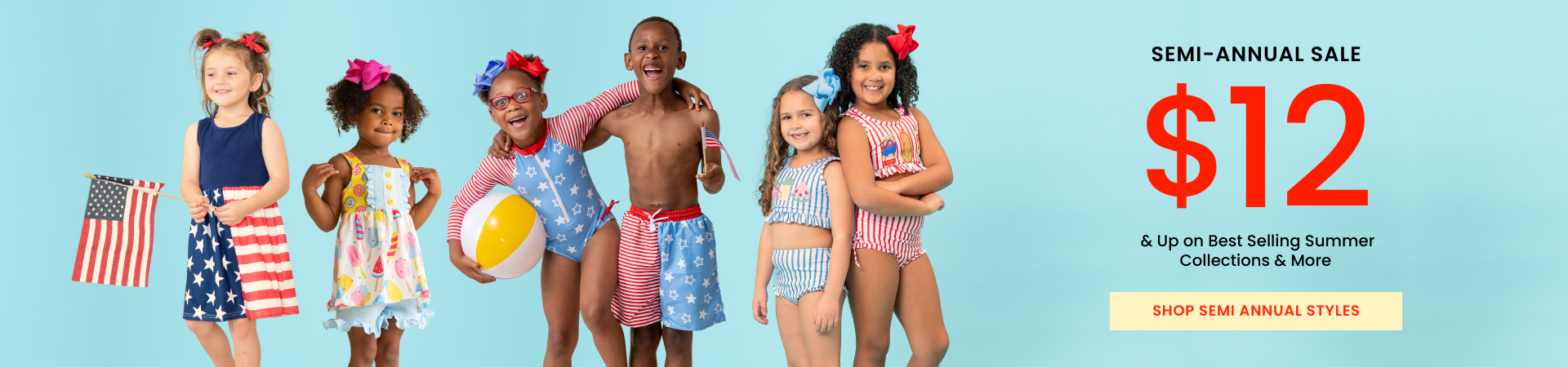 Semi Annual Sale is here. $12 and up summer styles and more.
