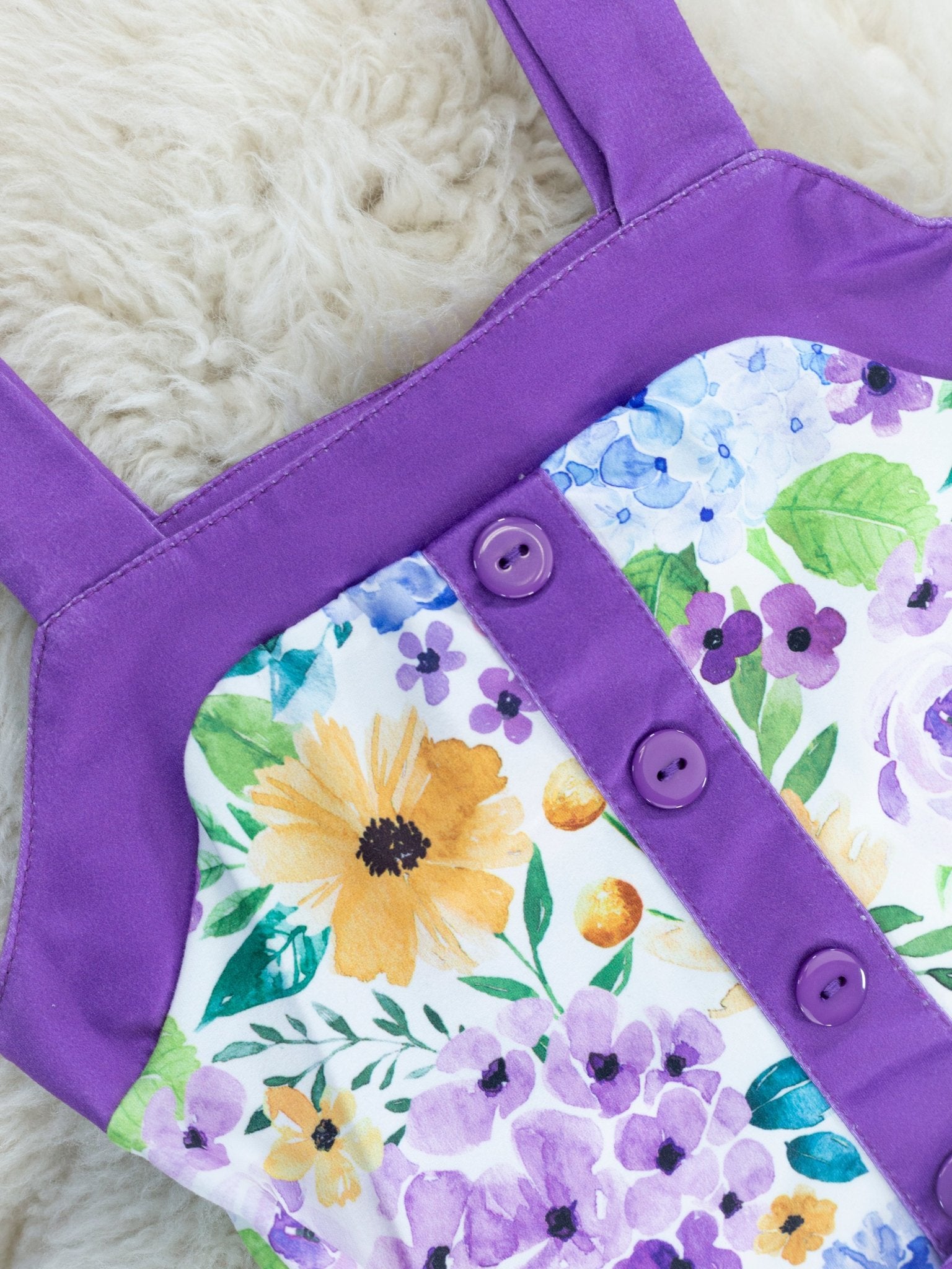 Purple Floral Tank & Bell Bottoms Outfit - Marie Nicole Clothing
