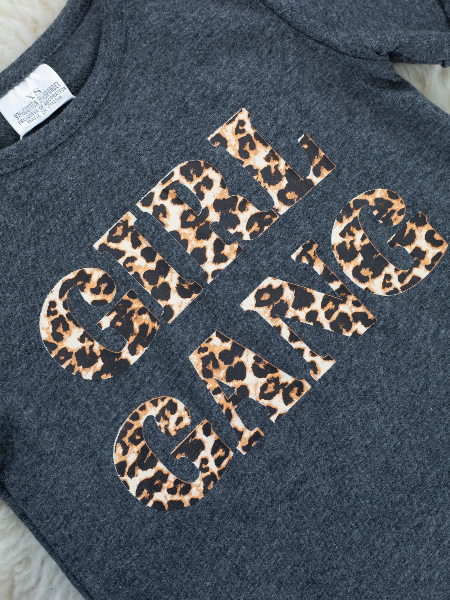 "GIRL GANG" Shirt & Leopard Bell Bottoms - Marie Nicole Clothing