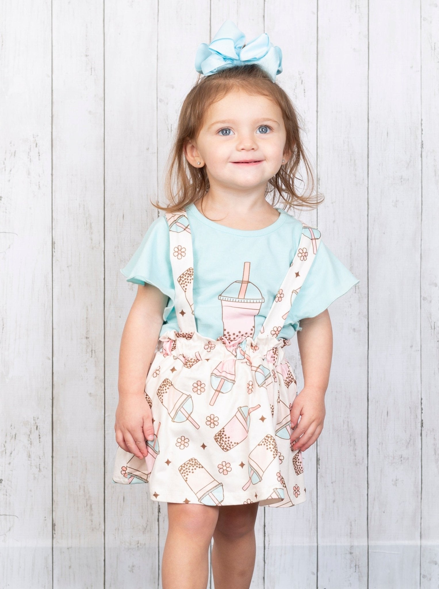 Boba Top & Suspender Dressy Skirt Set - Marie Nicole Clothing