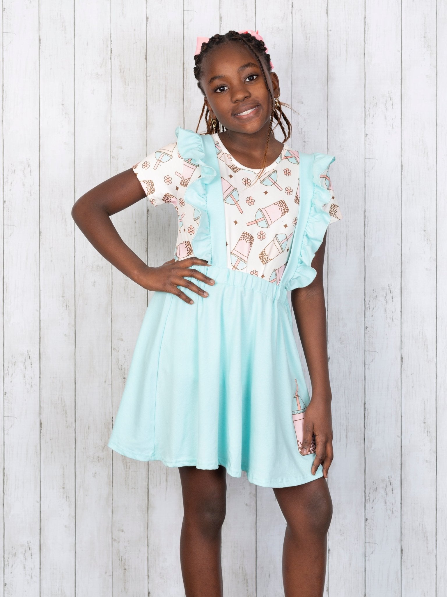 Boba Top & Suspender Skirt Set - Marie Nicole Clothing