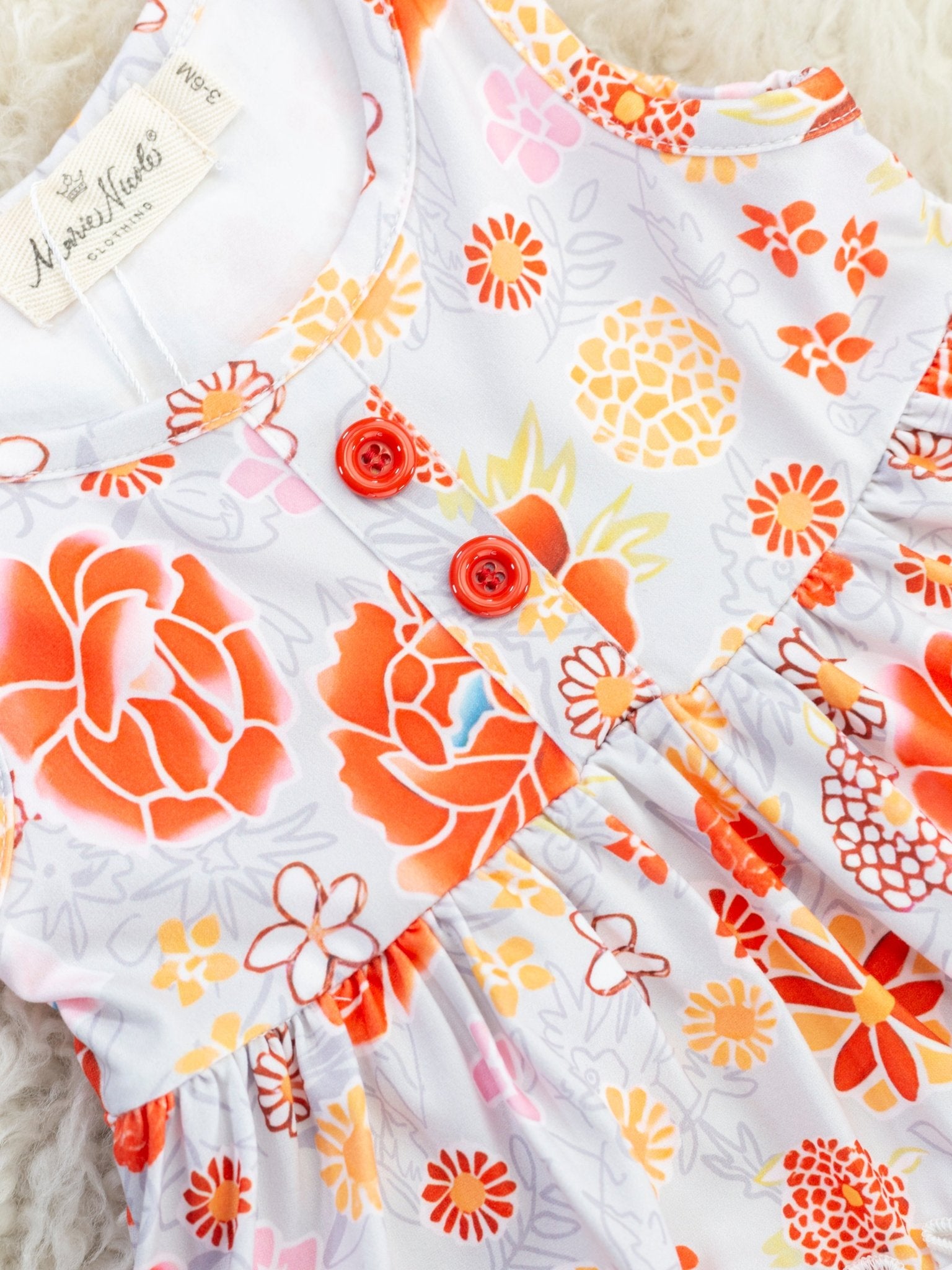 Orange Marigold Tunic & Bloomers Outfit - Marie Nicole Clothing