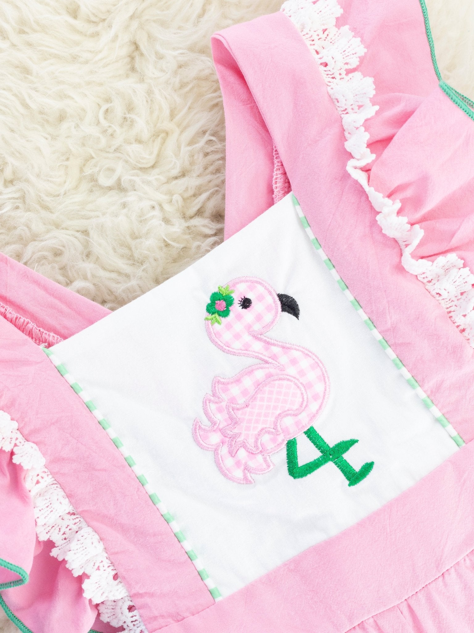 Pink Flamingo Flutter Sleeve Ruffle Jumpsuit - Marie Nicole Clothing