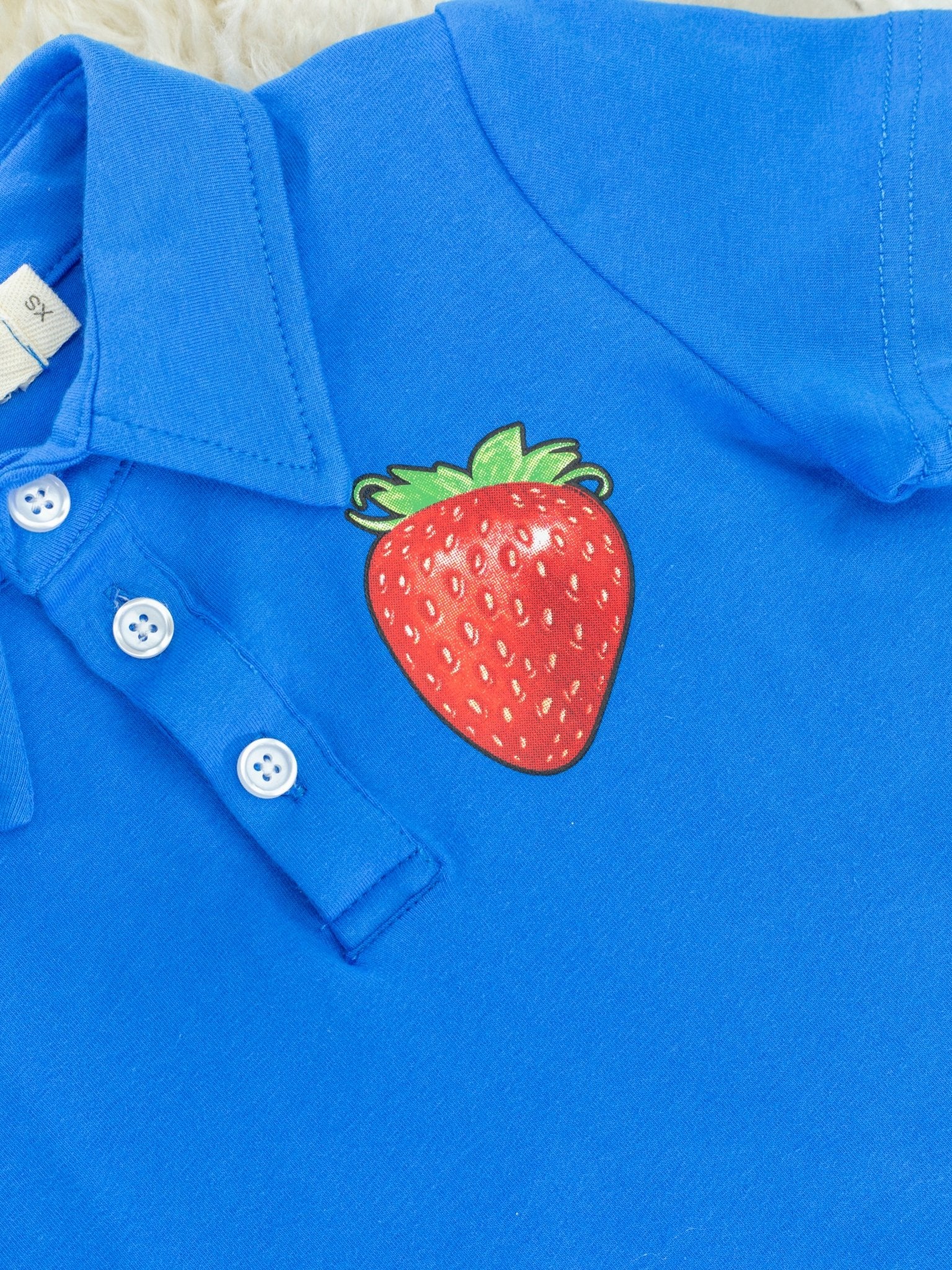 Peace, Love, Strawberry Polo - Marie Nicole Clothing