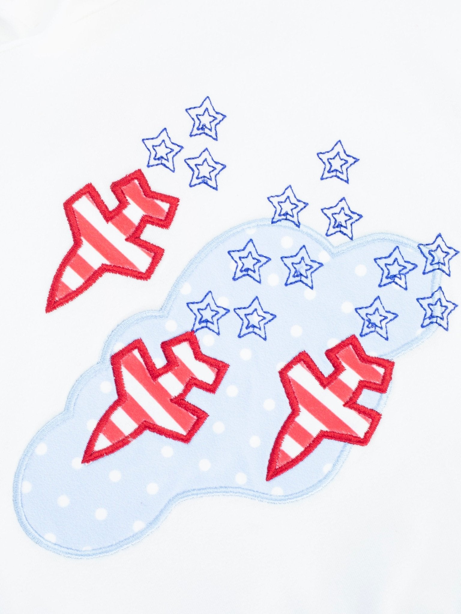 Stars & Stripes Plane Romper - Marie Nicole Clothing